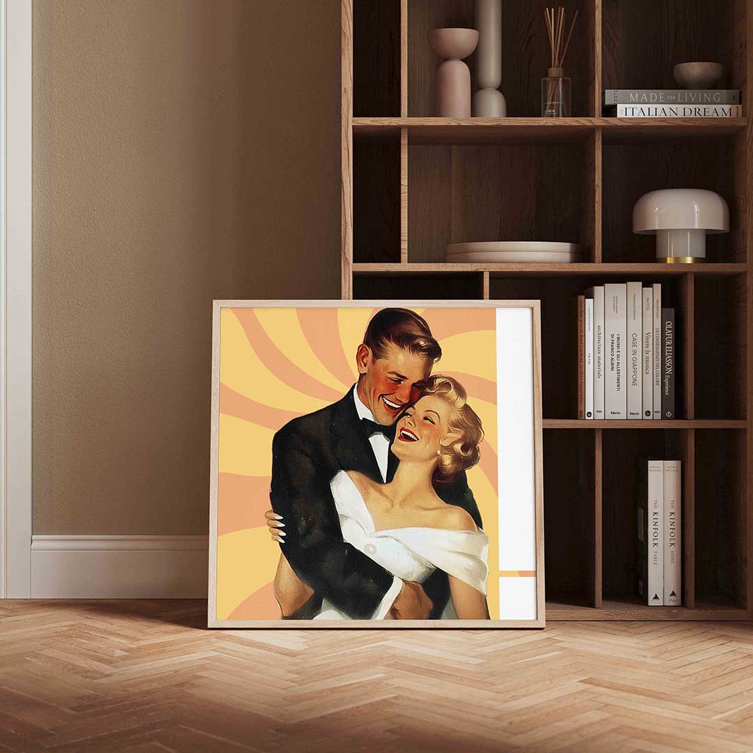 Lachend koppel Poster