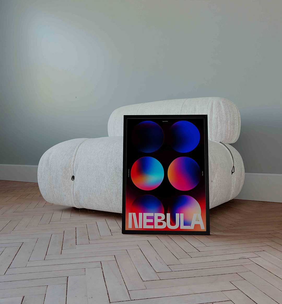 Nebula cirkels Poster