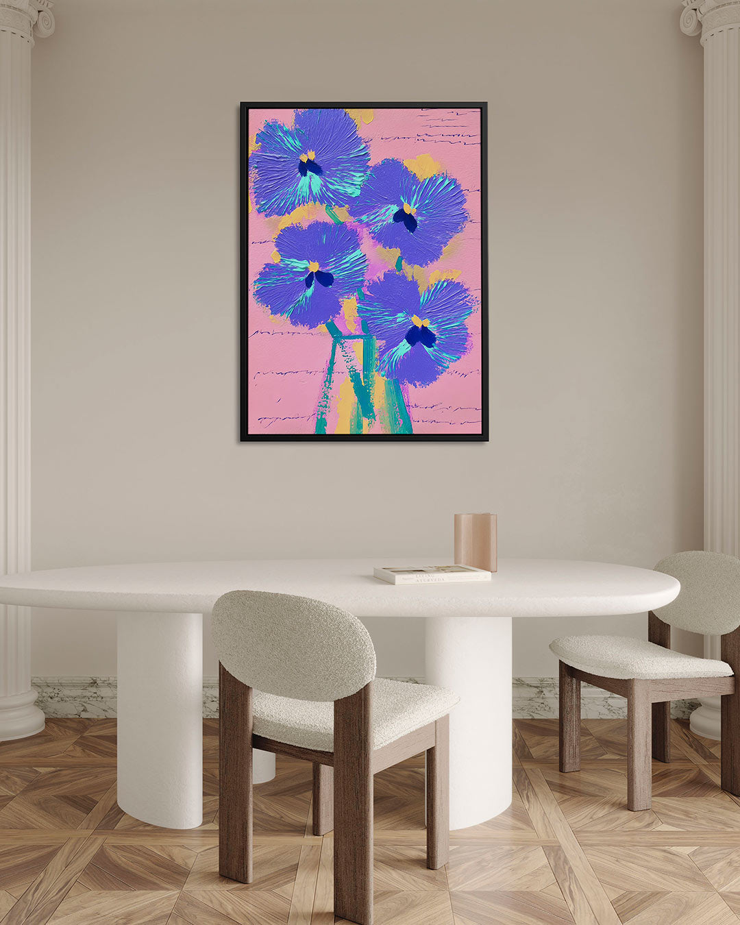 Bloemrijke expressie Kunstwerk