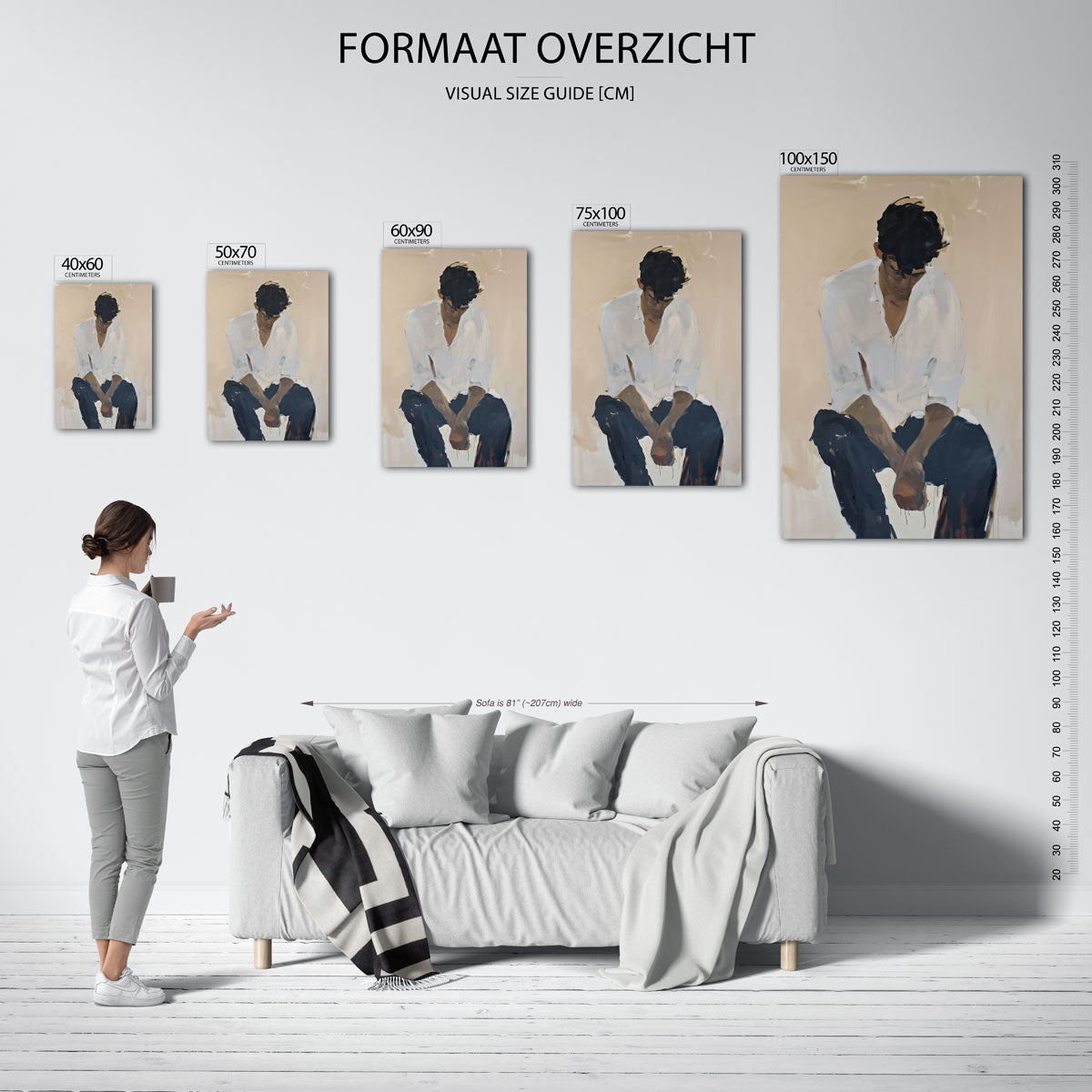 Introspectieve momenten Kunstwerk