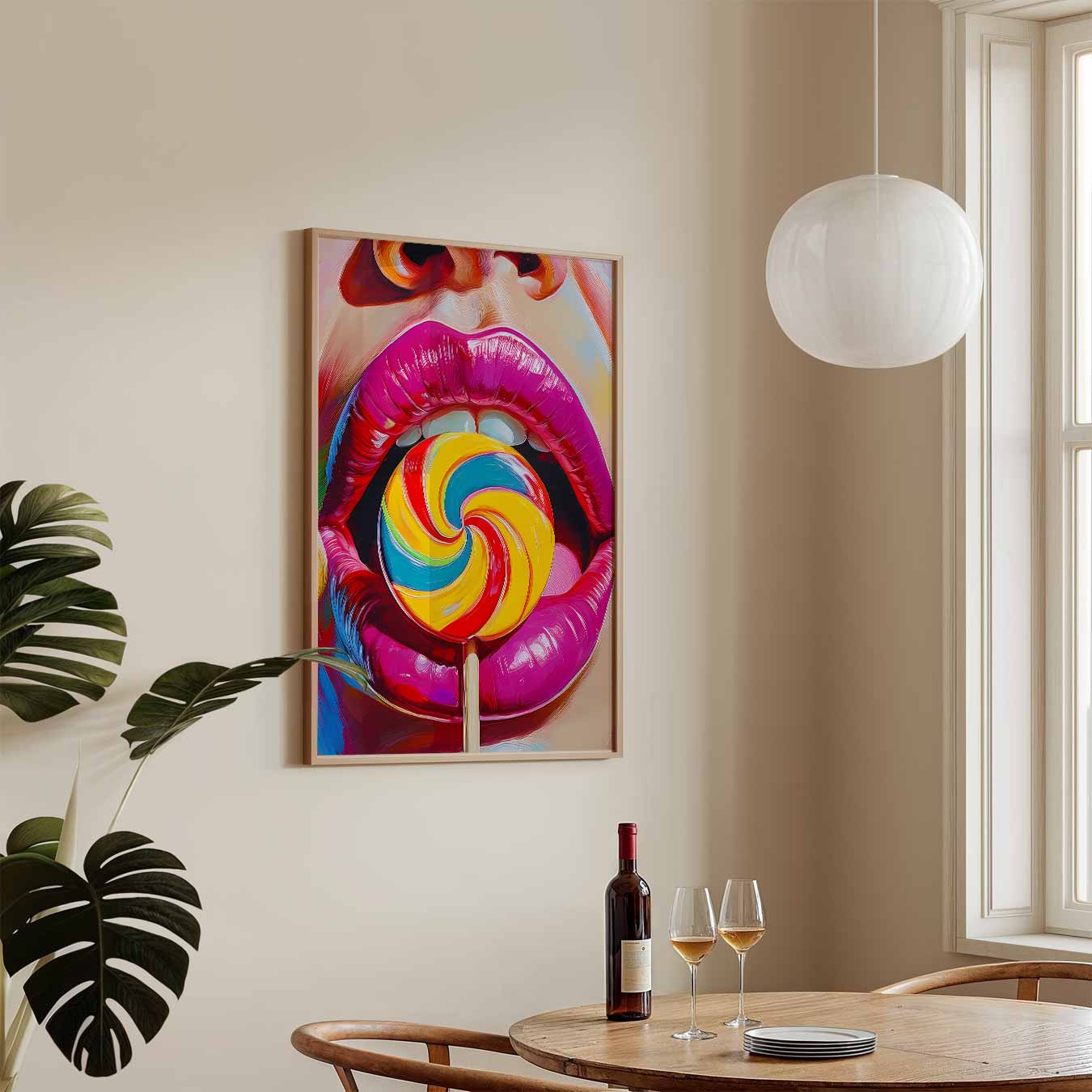 Kleurrijke Lolly Pop Art Poster-WallArtistic