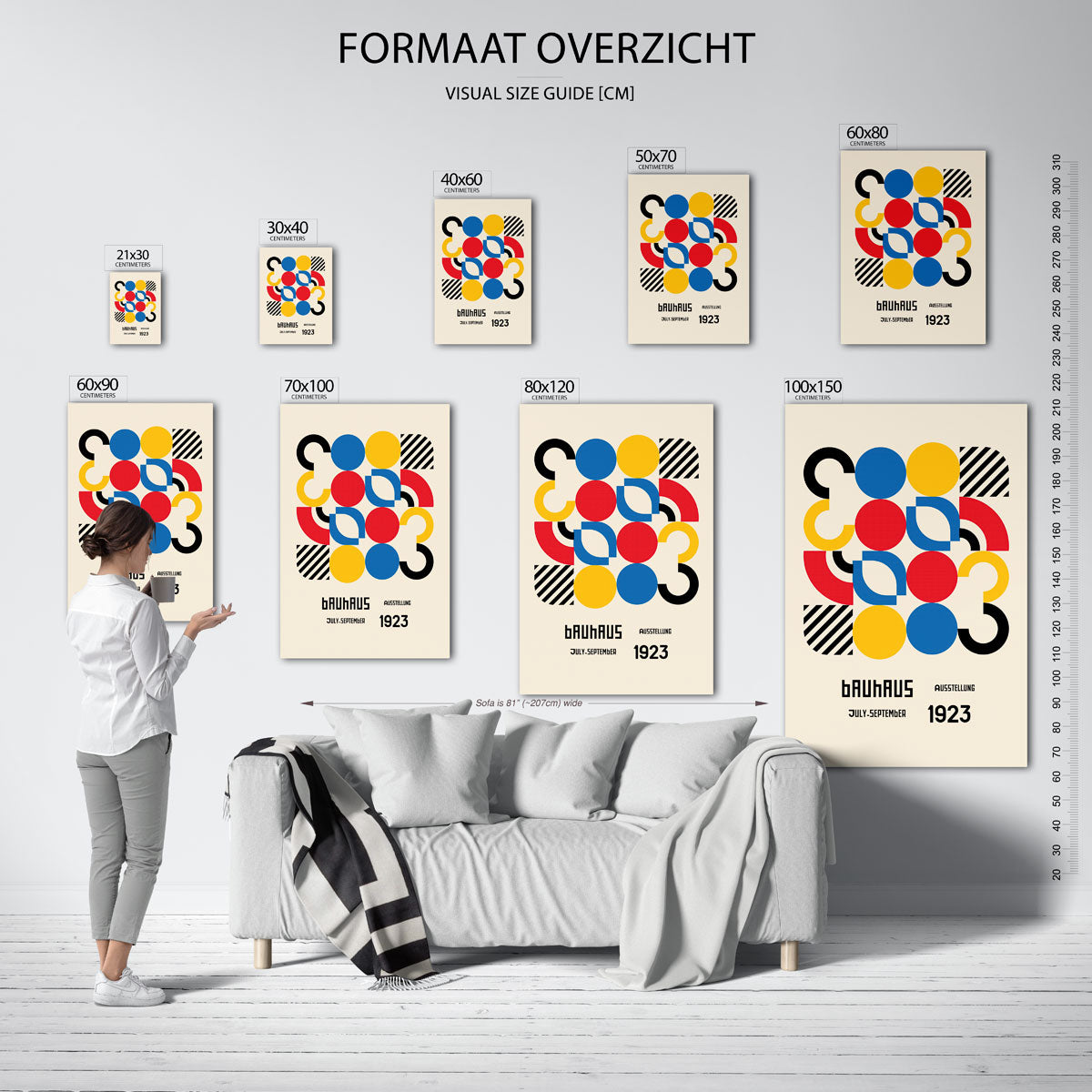 Vormen en kleurvlakken Poster
