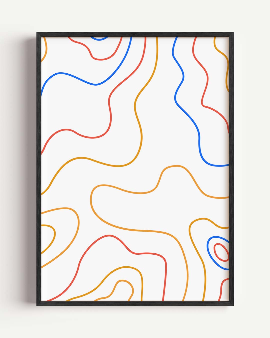 Kleurrijke Lijnkunst Wanddecoratie Poster-WallArtistic