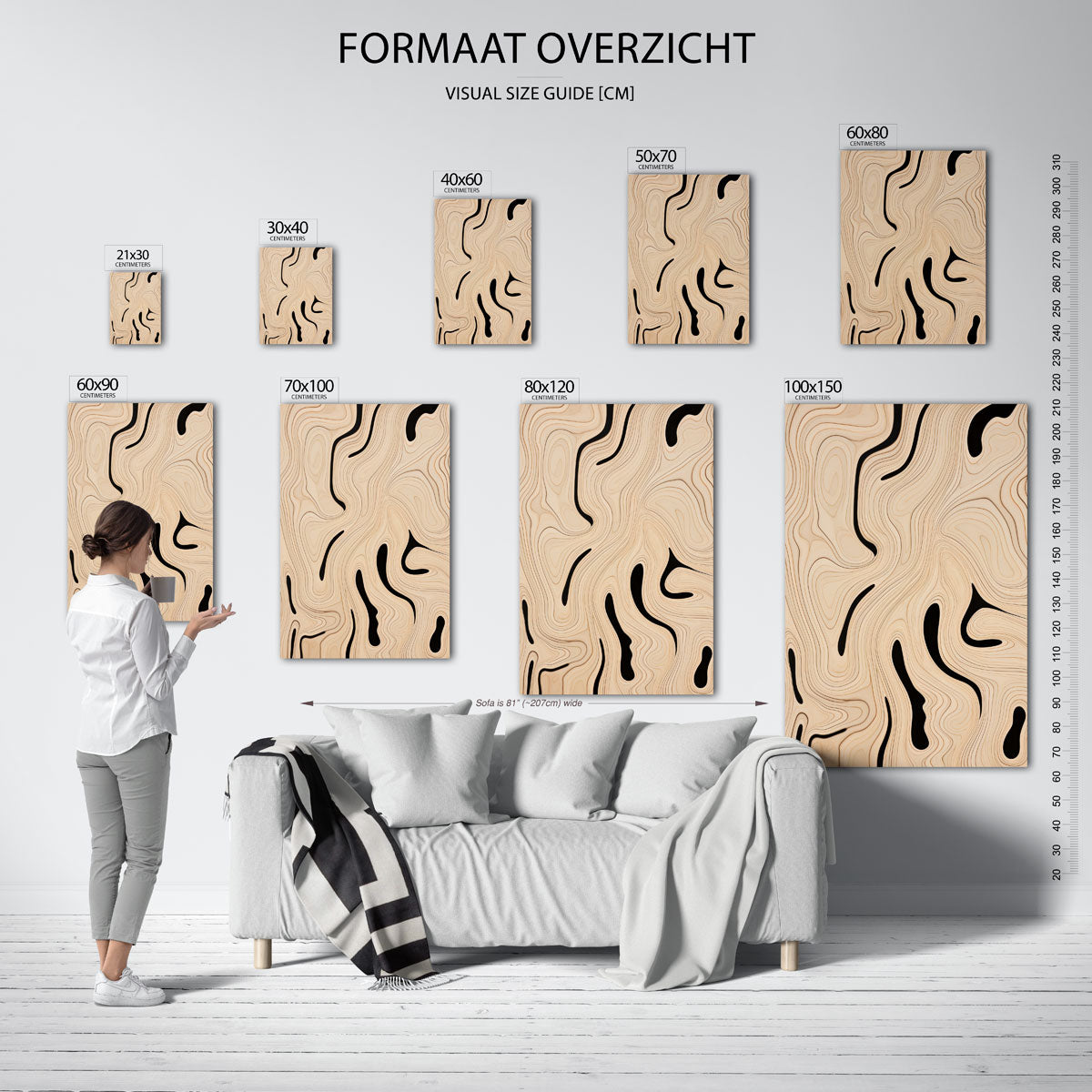 Organische lijnen Poster