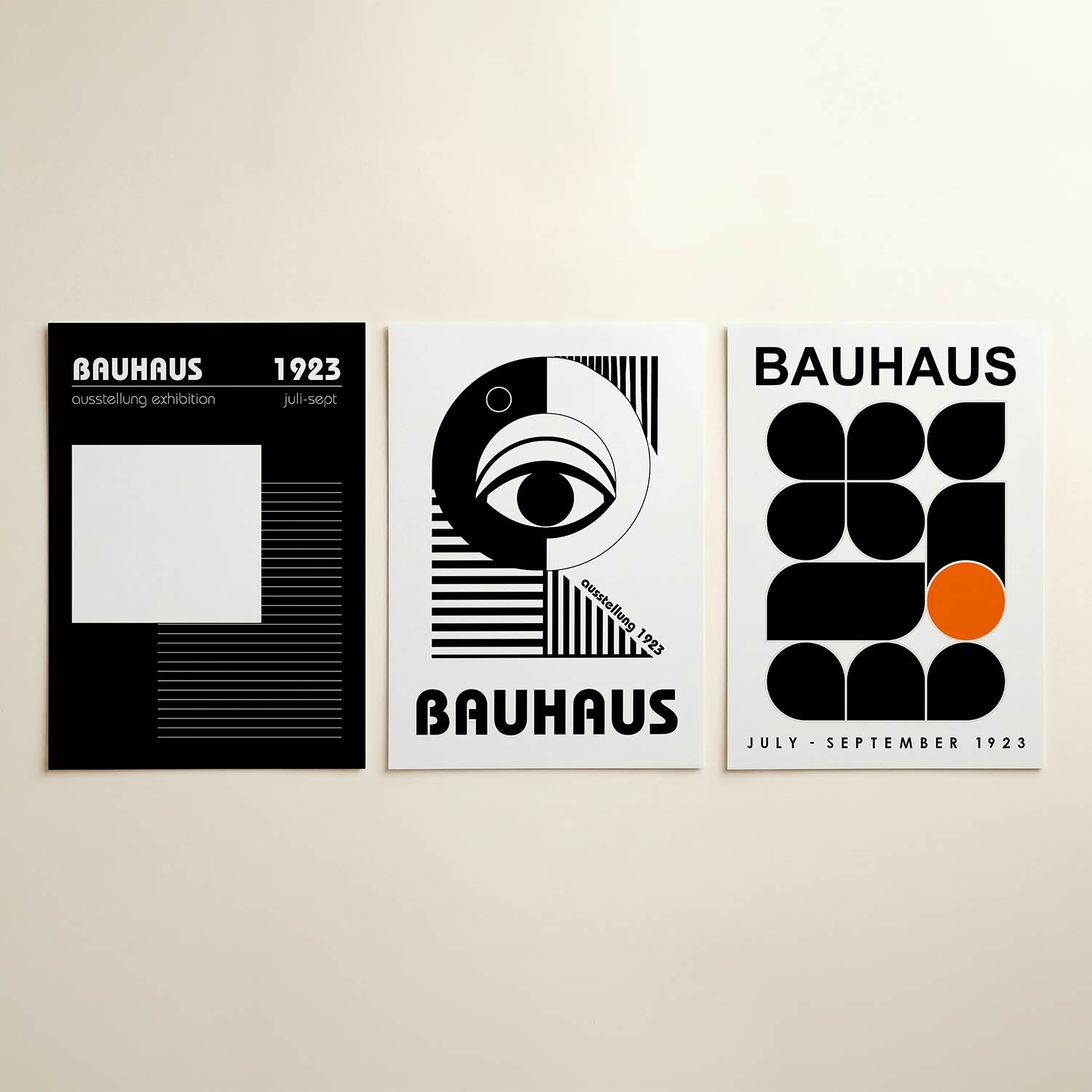 Lijnen en vlakkenspel Posterset
