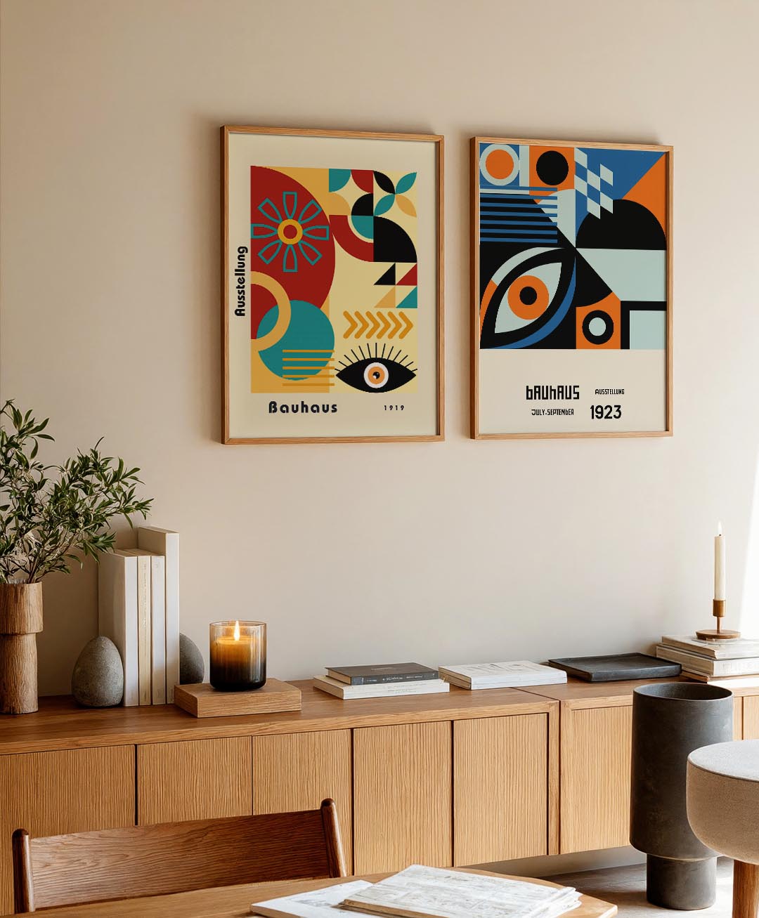 Vormen en kleurvlakken Posterset