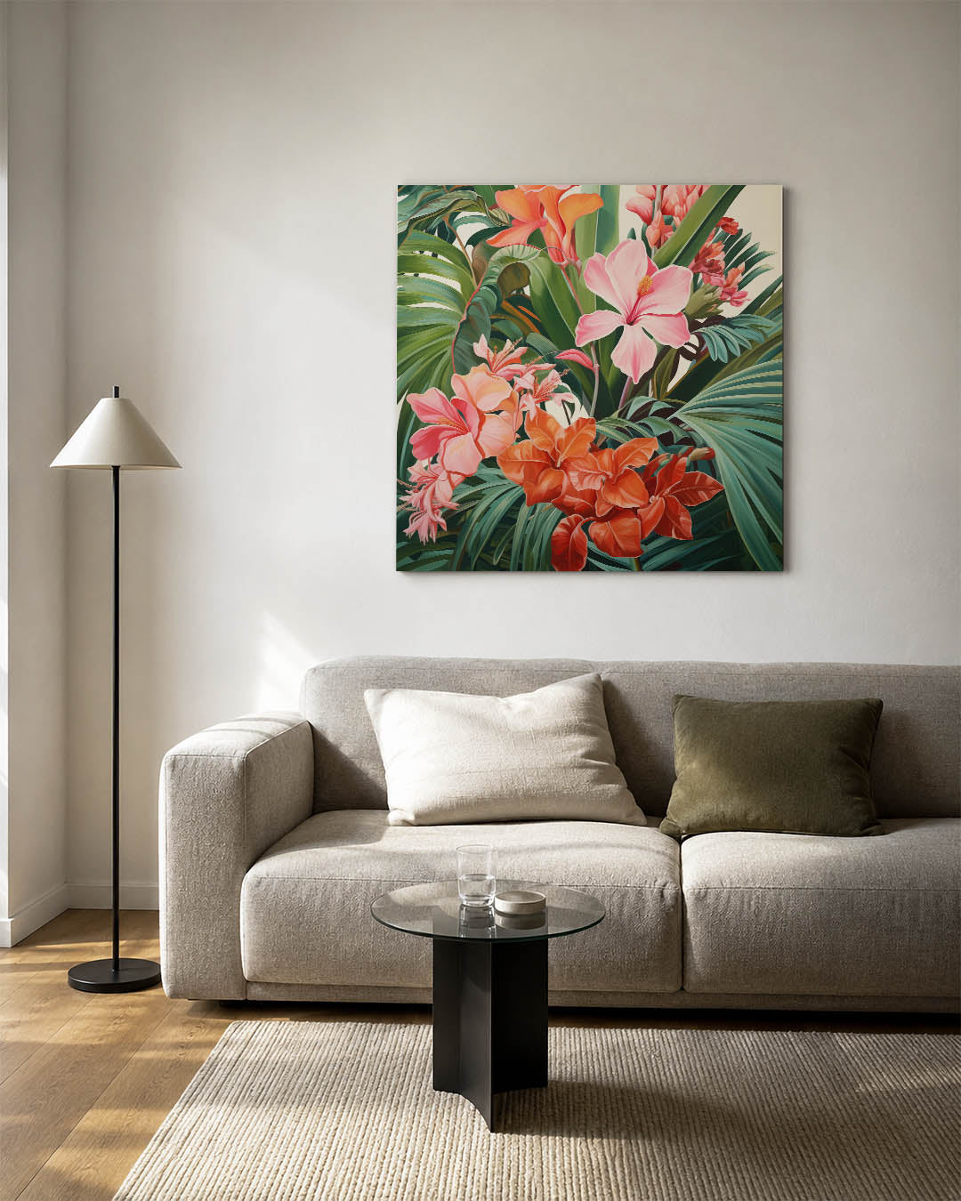 Bloemrijke jungle Kunstwerk