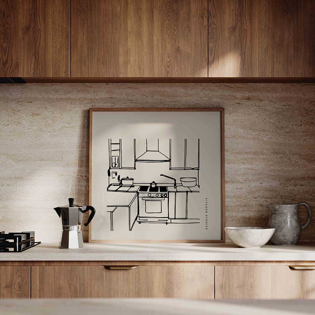 Keuken schets Poster