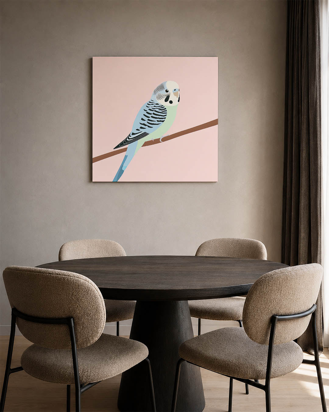 Vogel op tak Kunstwerk