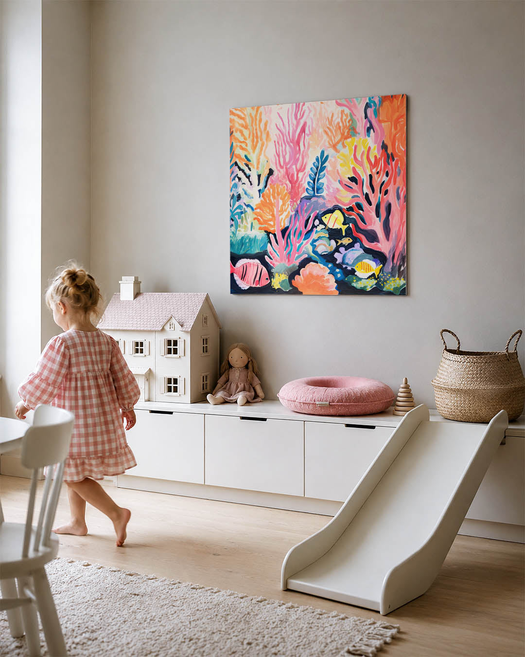 Kleurrijke onderwaterwereld Kunstwerk