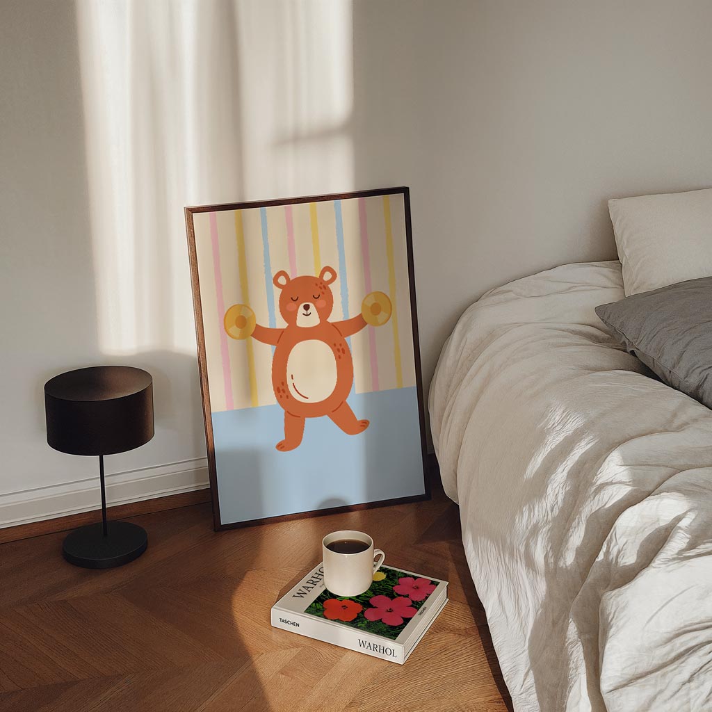 Schattige Berenmuurposter-WallArtistic