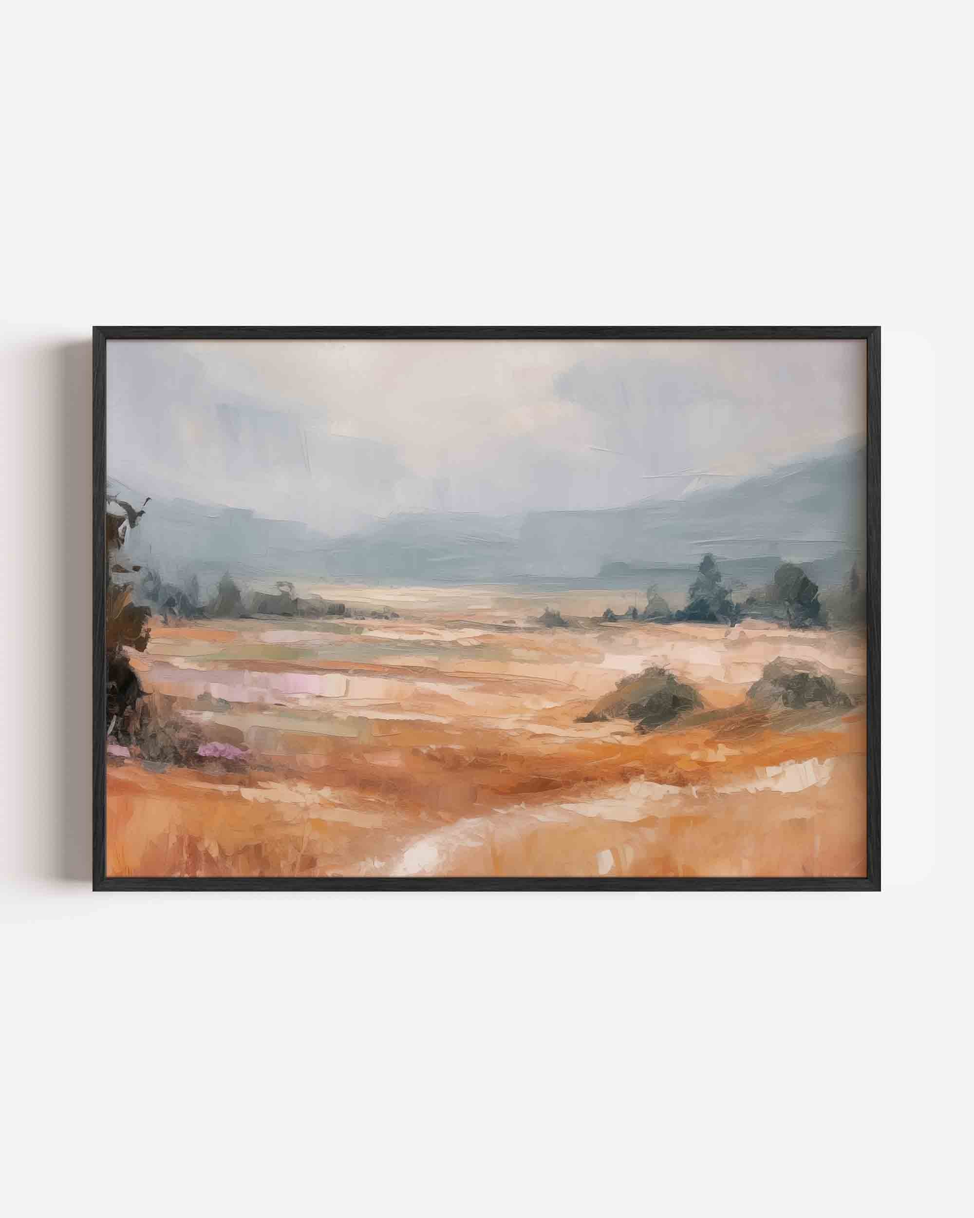 Landschap met heuvels Poster