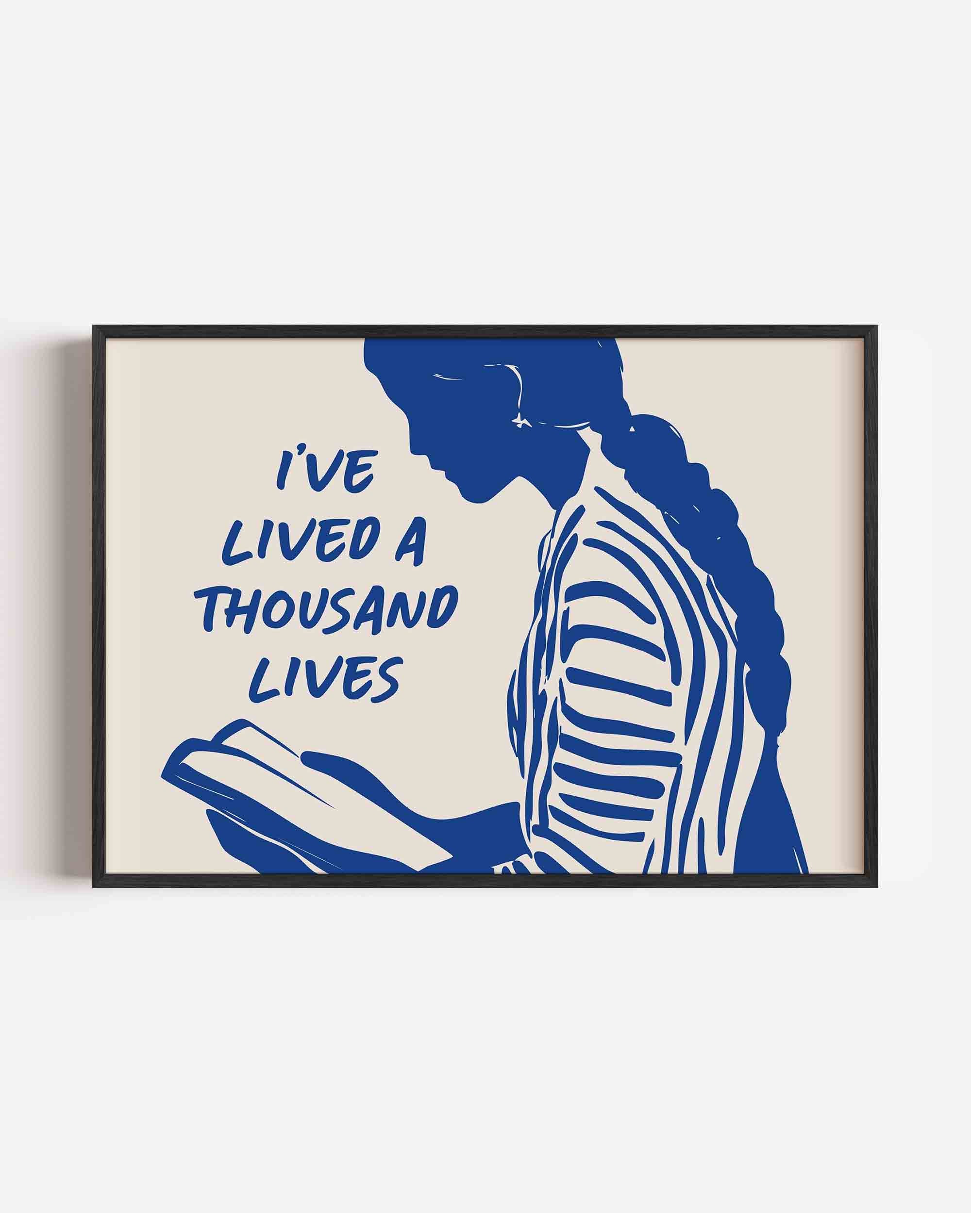 Lezende vrouw Poster