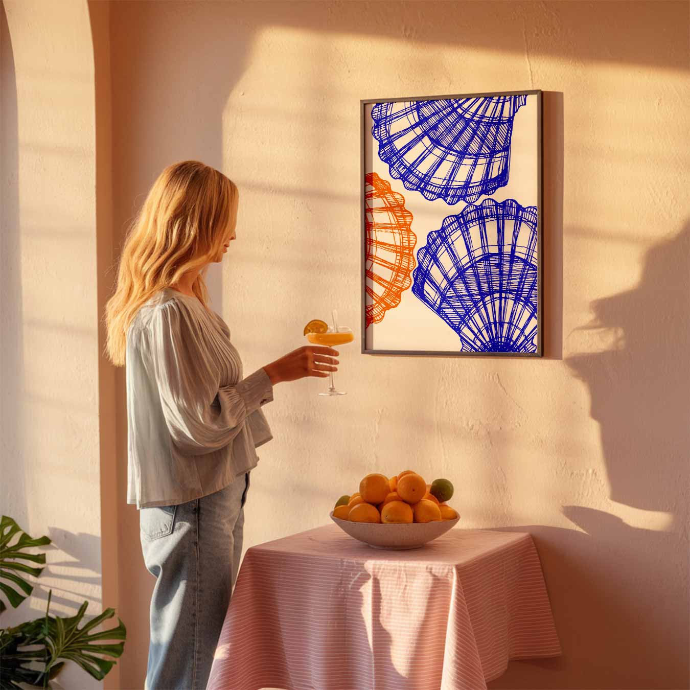 Zee- en Zomerstralen Poster-WallArtistic