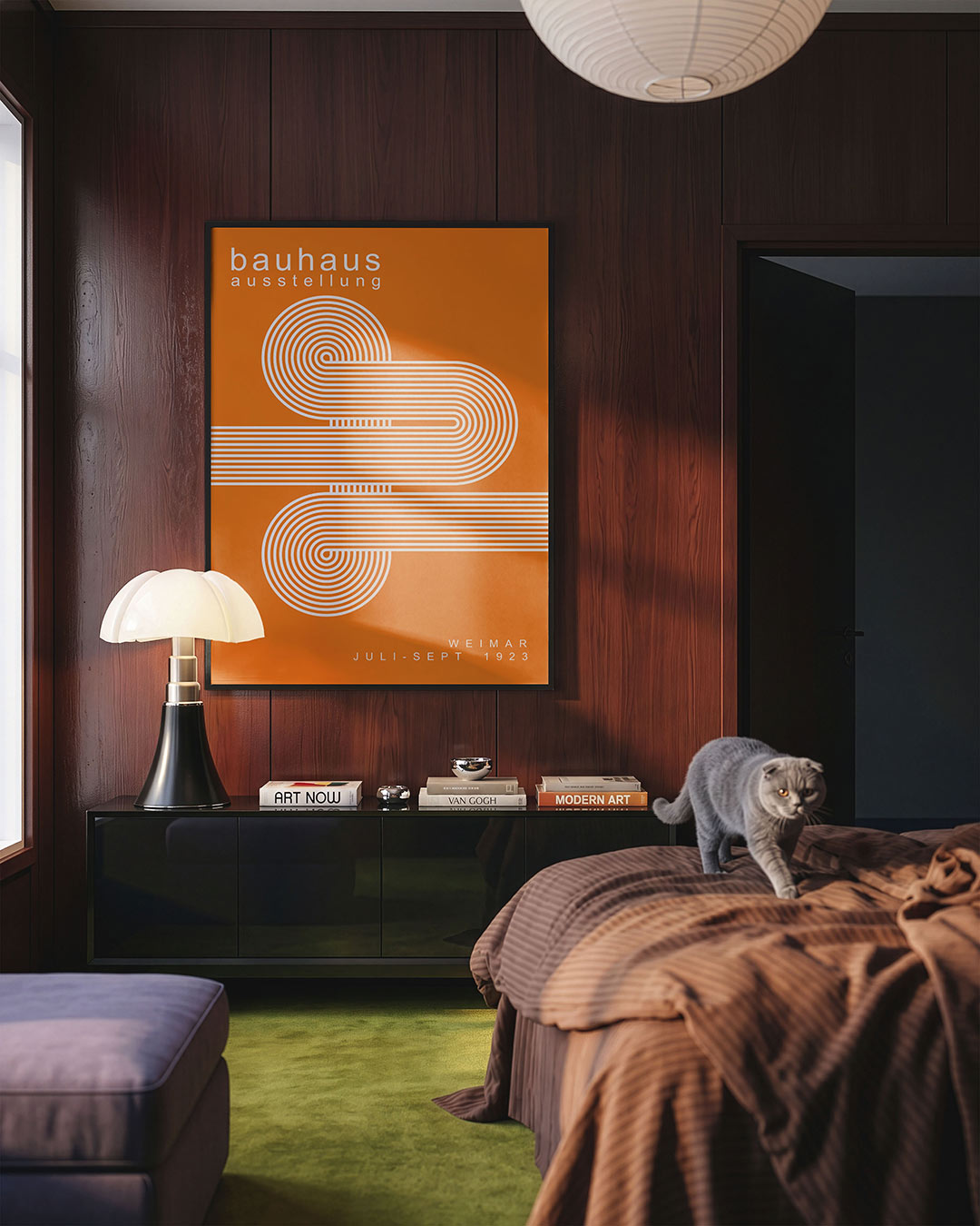 Lijnen en kleurvlakken Poster