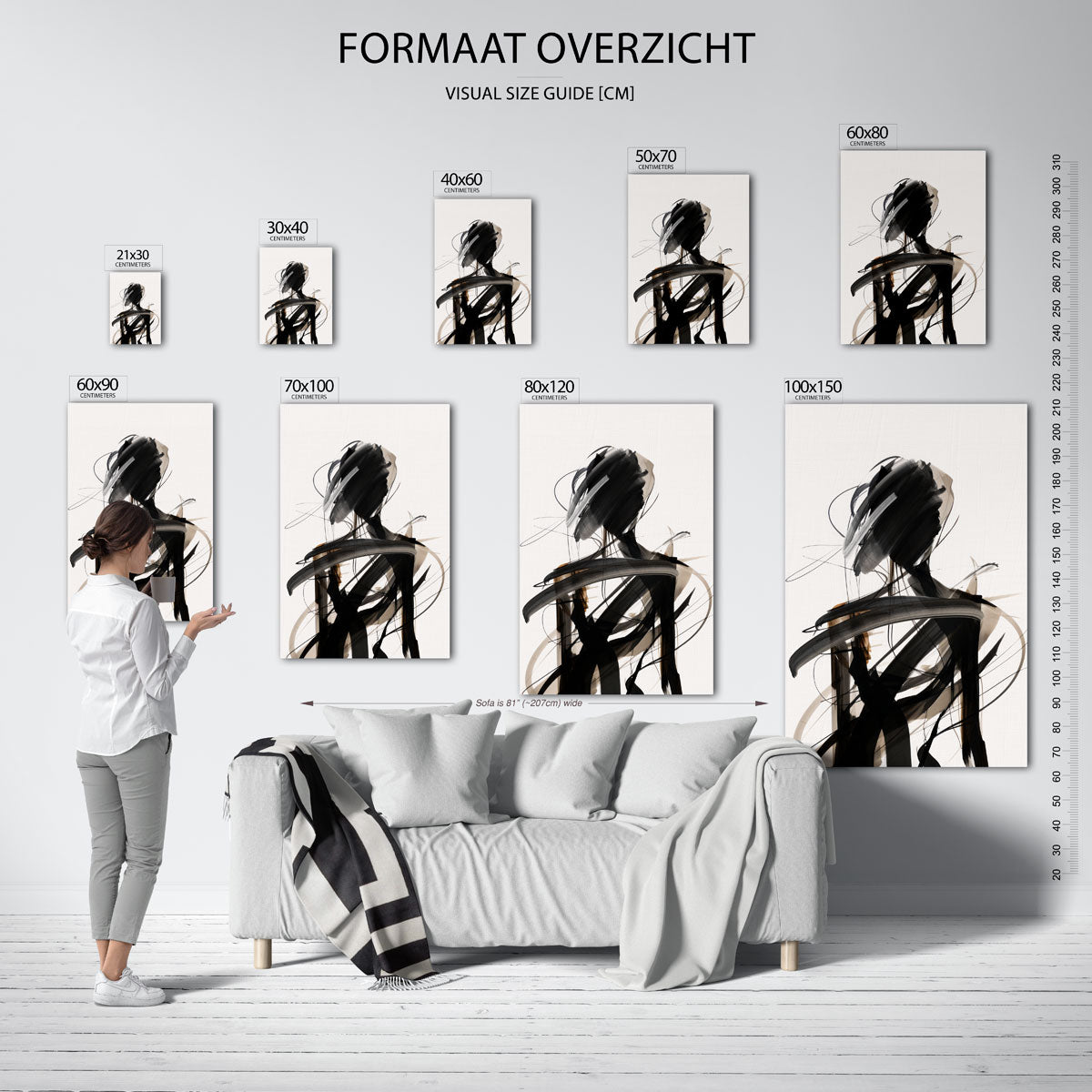 Abstracte figuur Poster