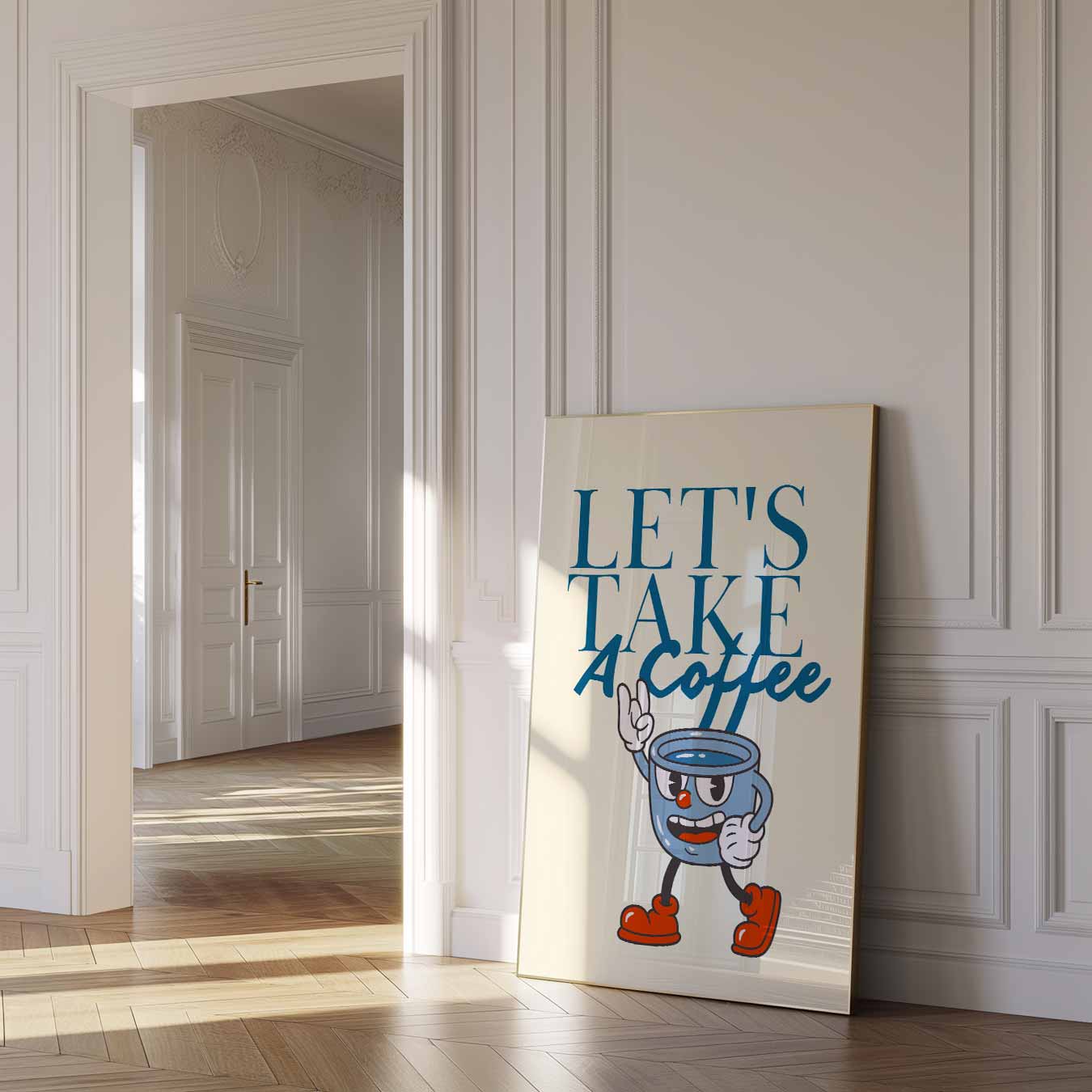 Let's Take a Coffee Poster-WallArtistic