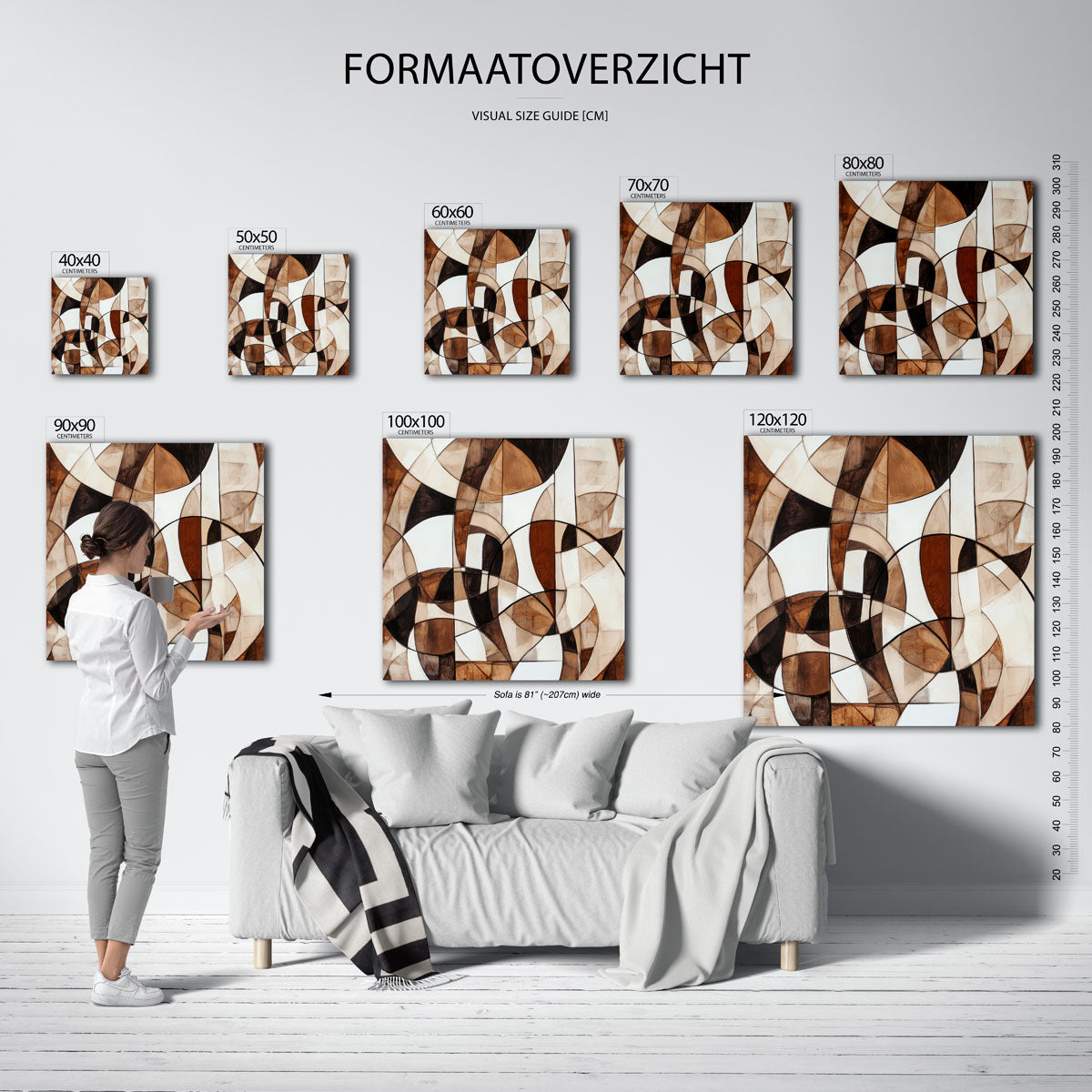 Abstracte vormen Poster
