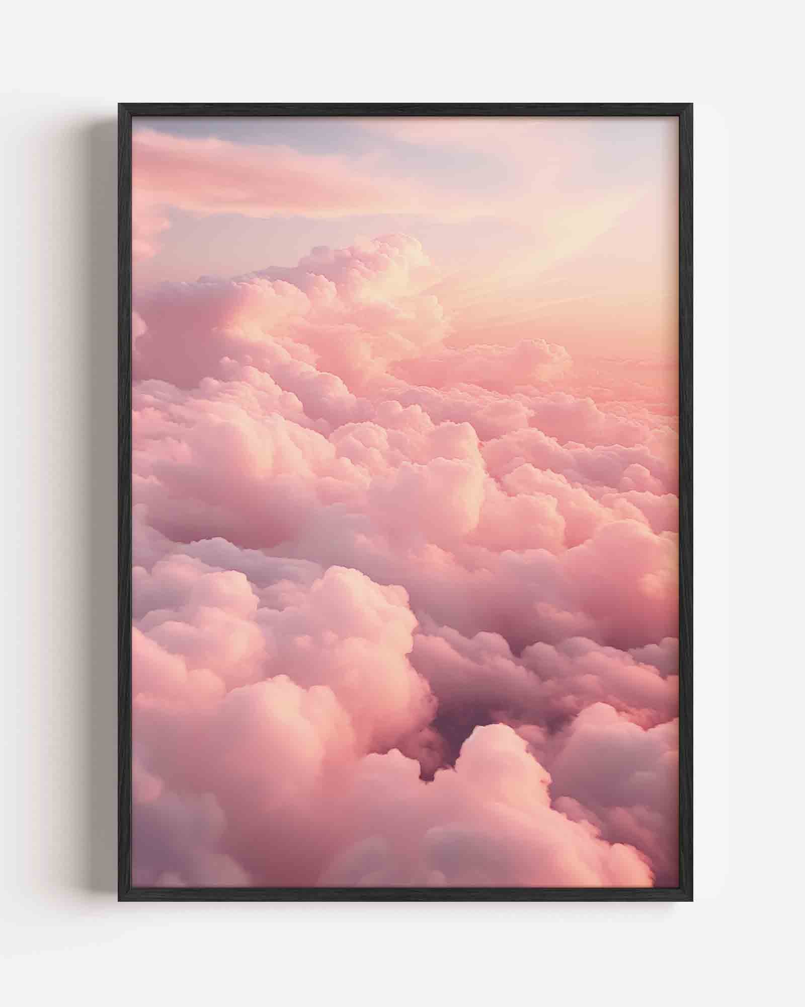 Roze wolken Poster