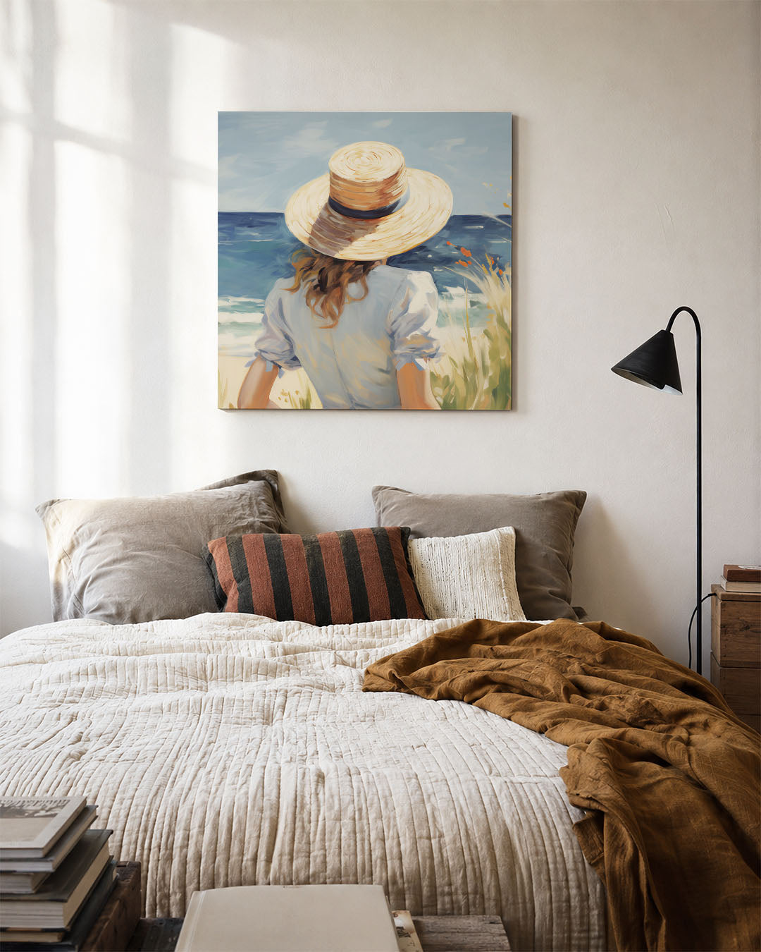 Zomerse stranddag Kunstwerk