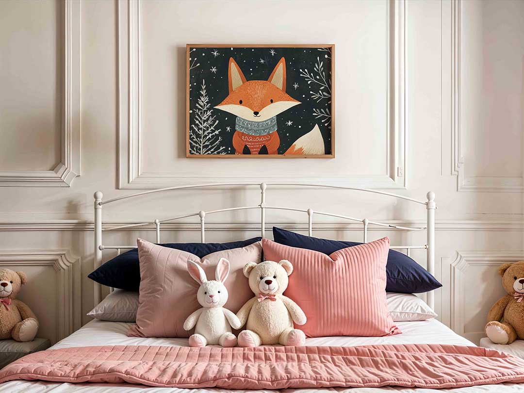 Vos met sjaal Poster