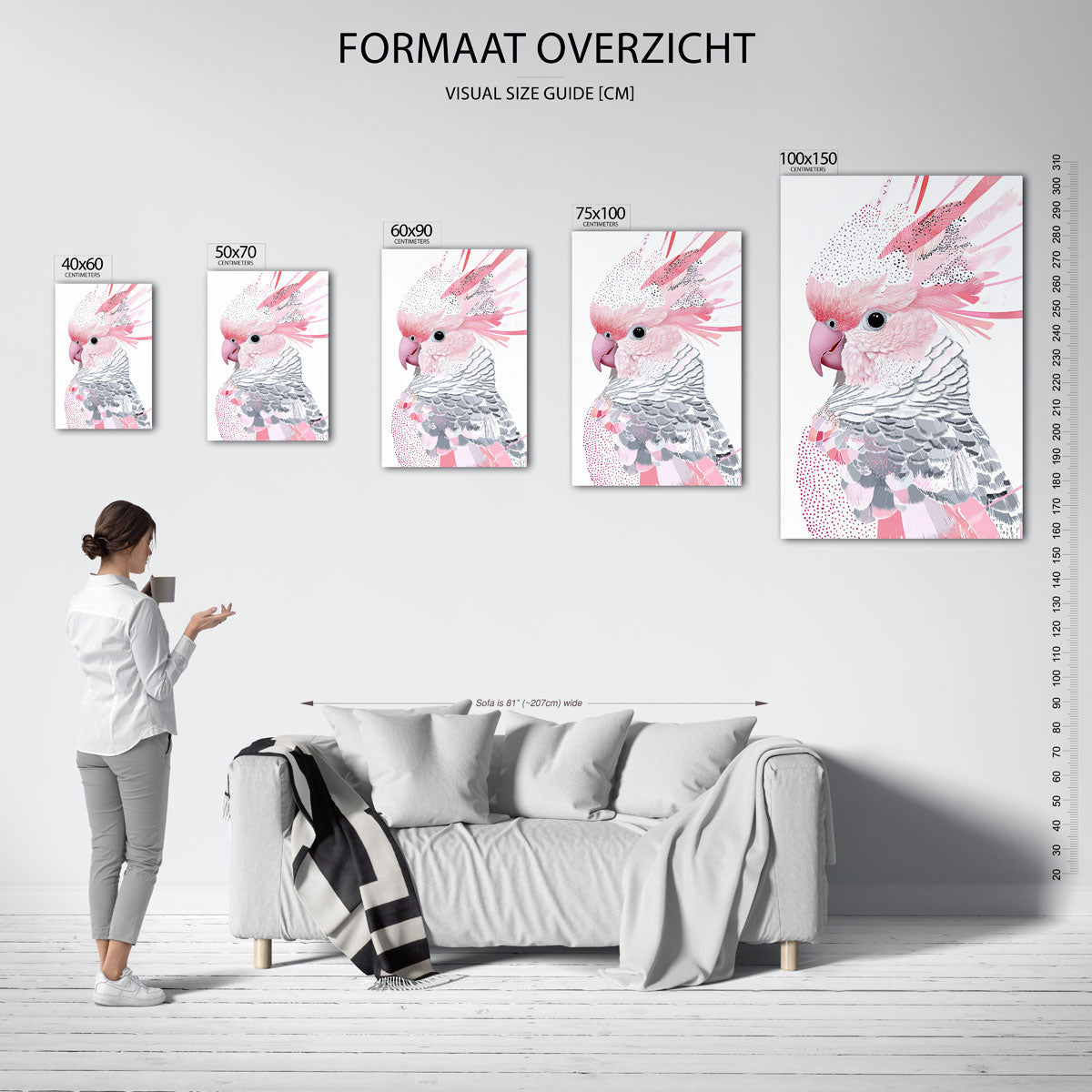 Vrolijke vogels Kunstwerk