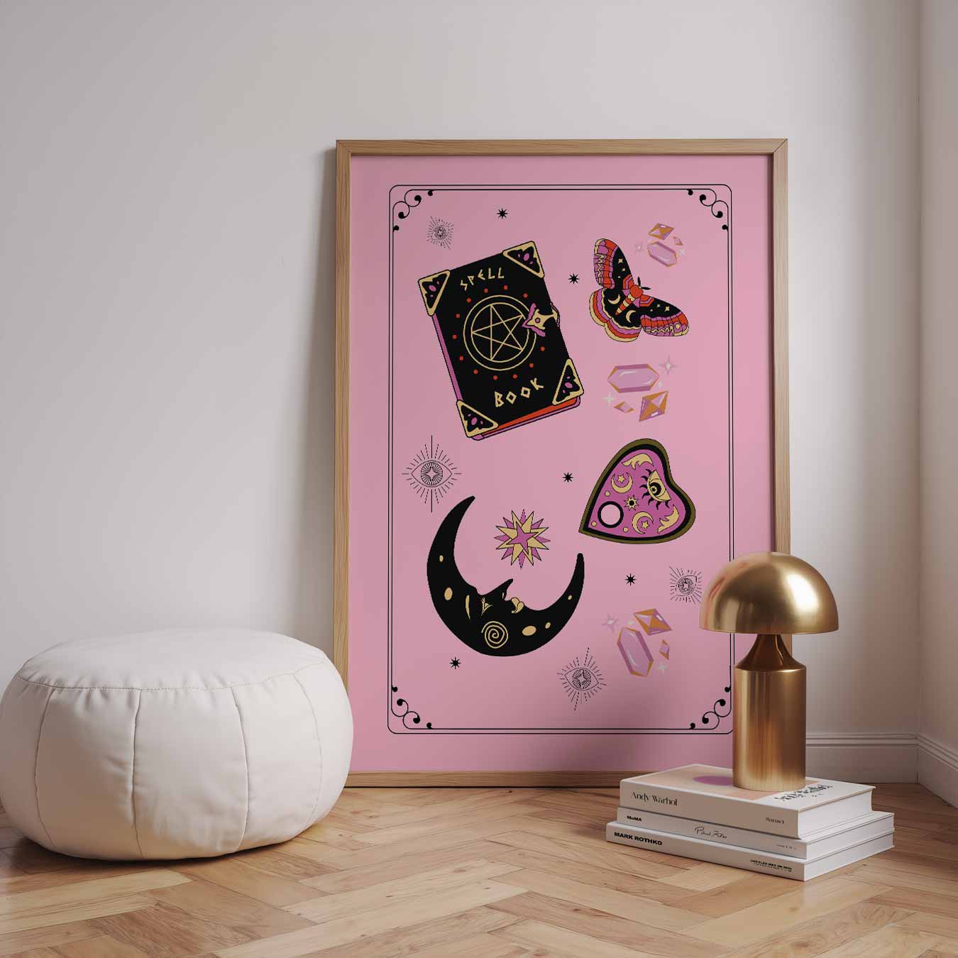 Magische Roze Sfeerposter-WallArtistic