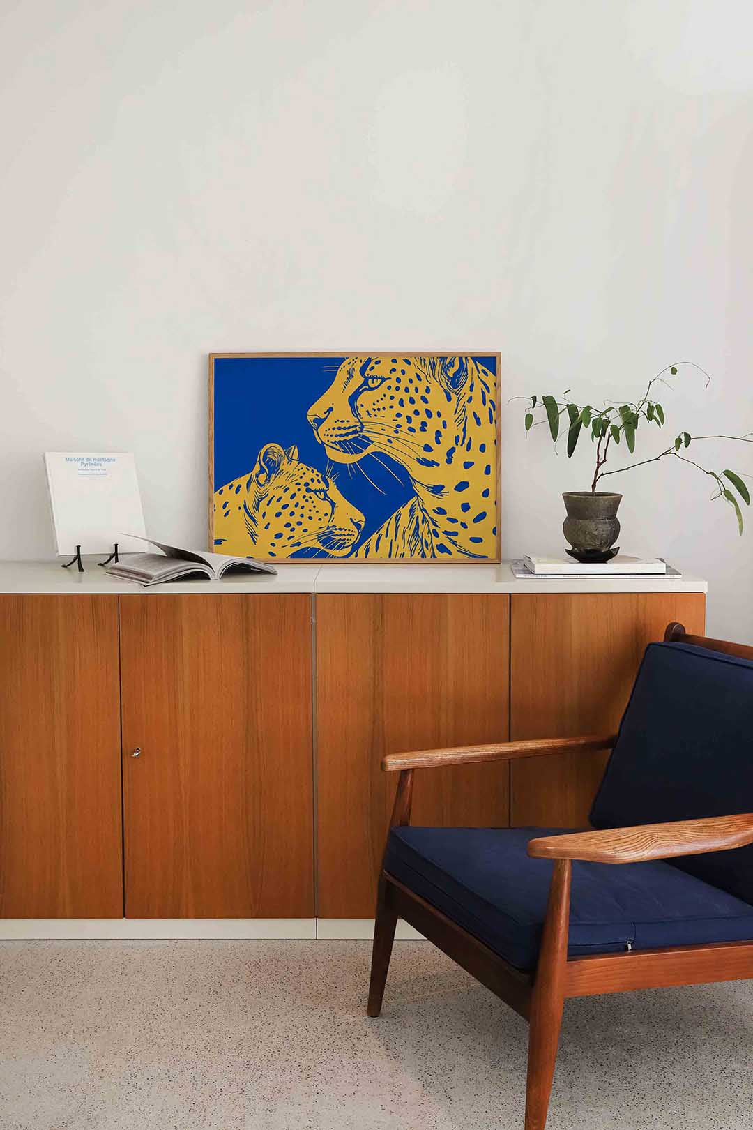 Twee luipaarden Poster
