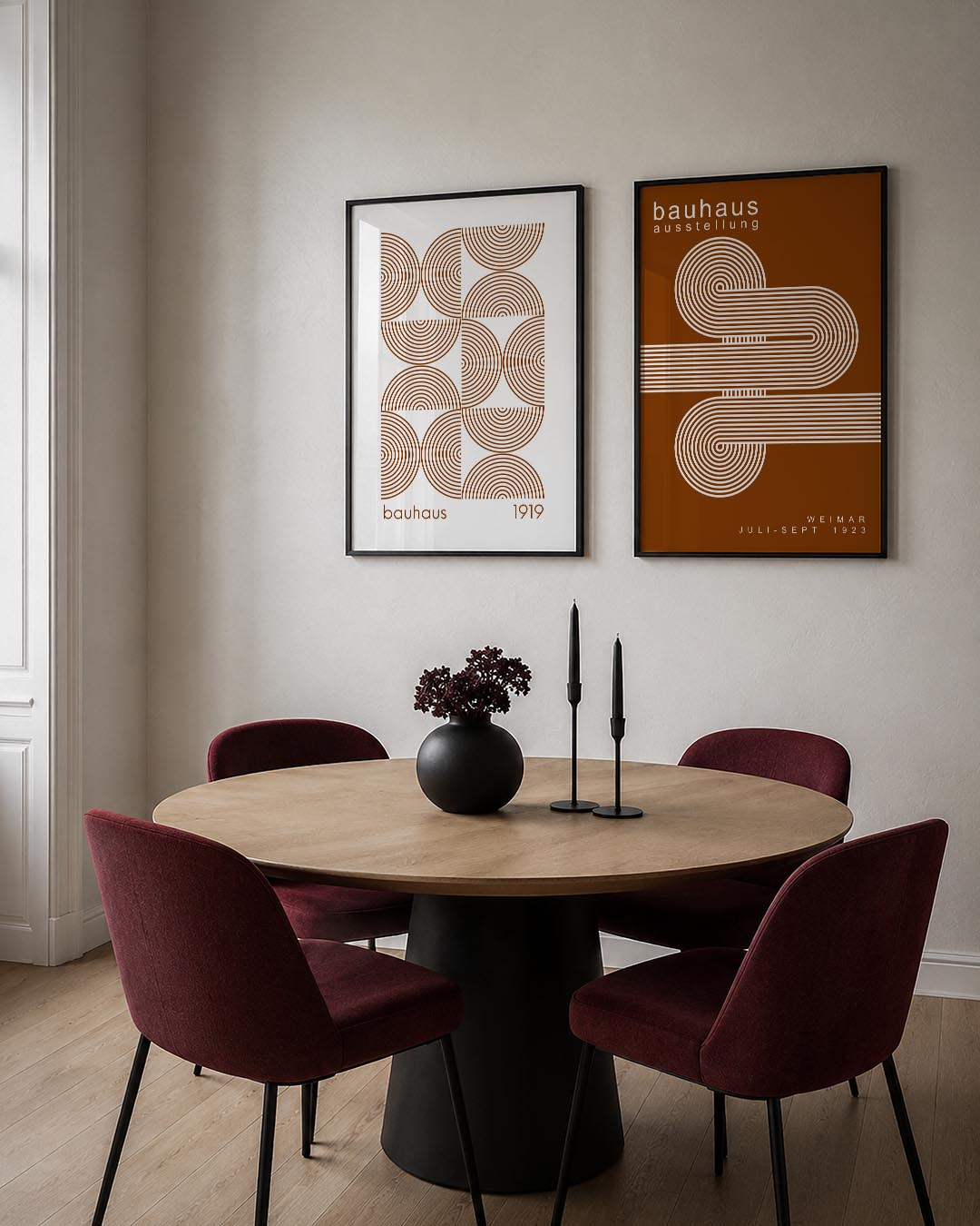 Cirkelritme en lijnen Postersets