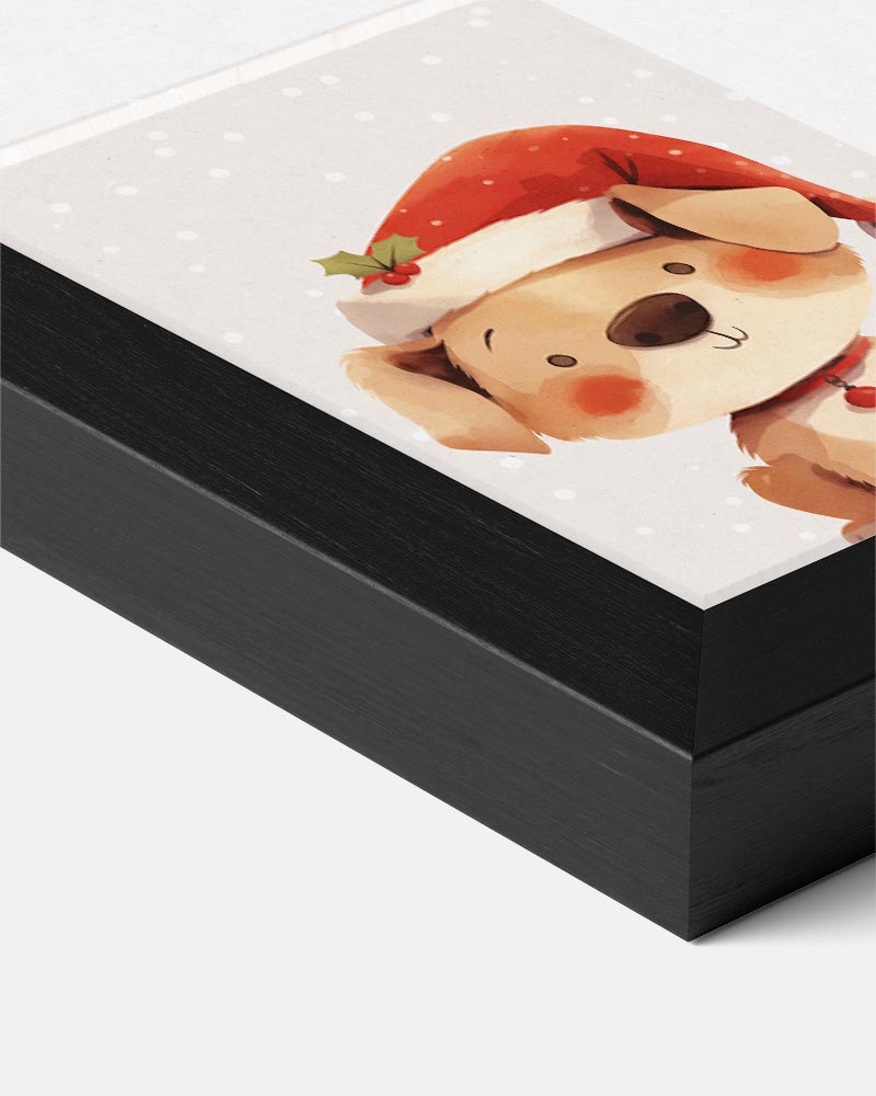 Schattige Kerst Puppy Poster-WallArtistic