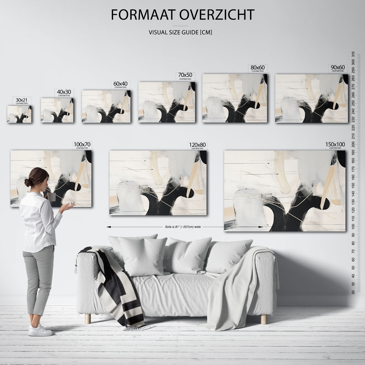 Abstracte vormen Poster