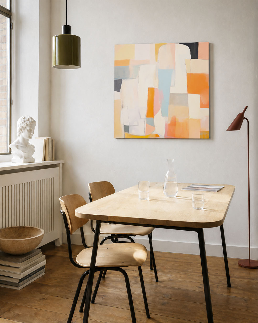 Kleurrijke vormen Kunstwerk