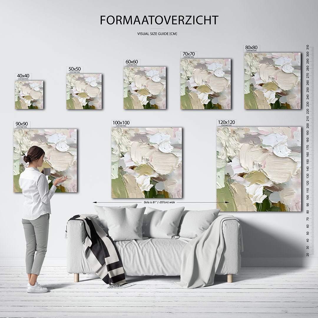 Organische kleurenmix Kunstwerk