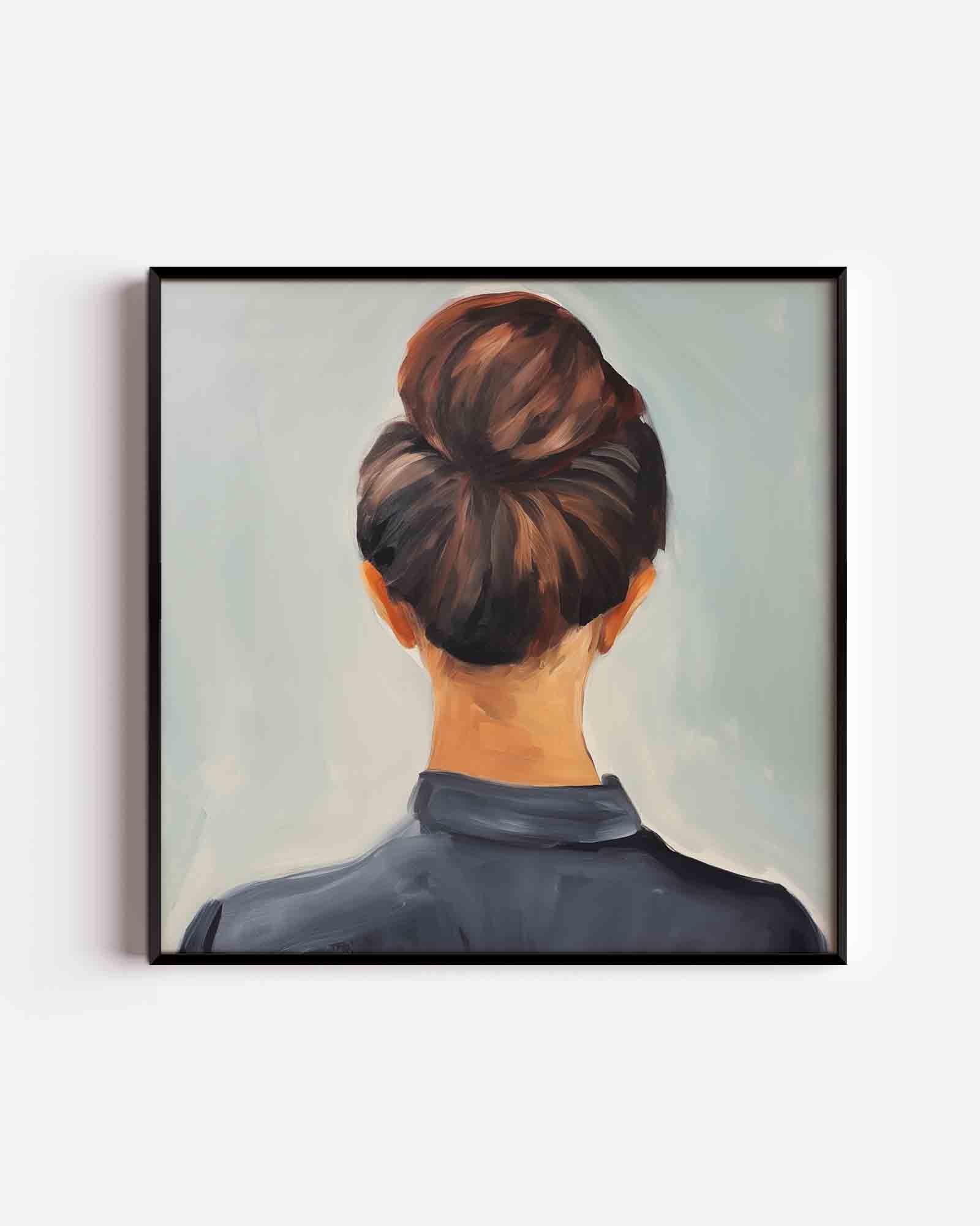 Vrouw met knot Poster