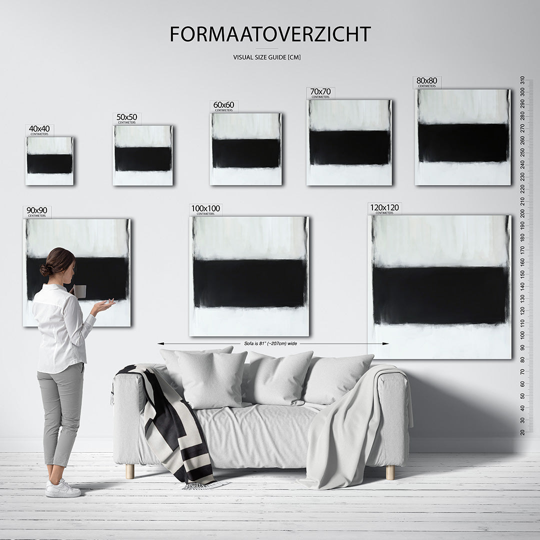 Eenvoudige kleurvlakken Kunstwerk