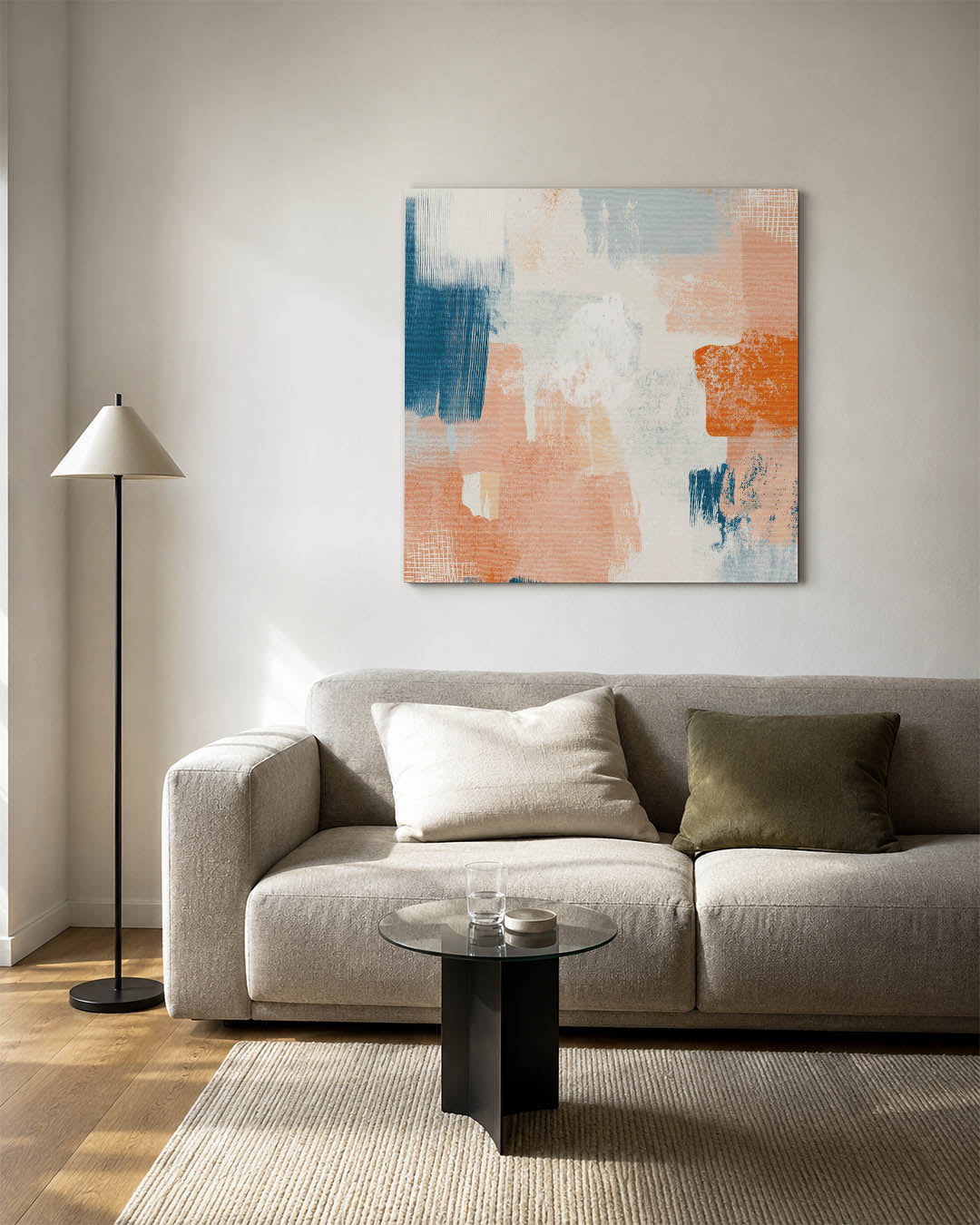 Kleurrijke vegen compositie Kunstwerk