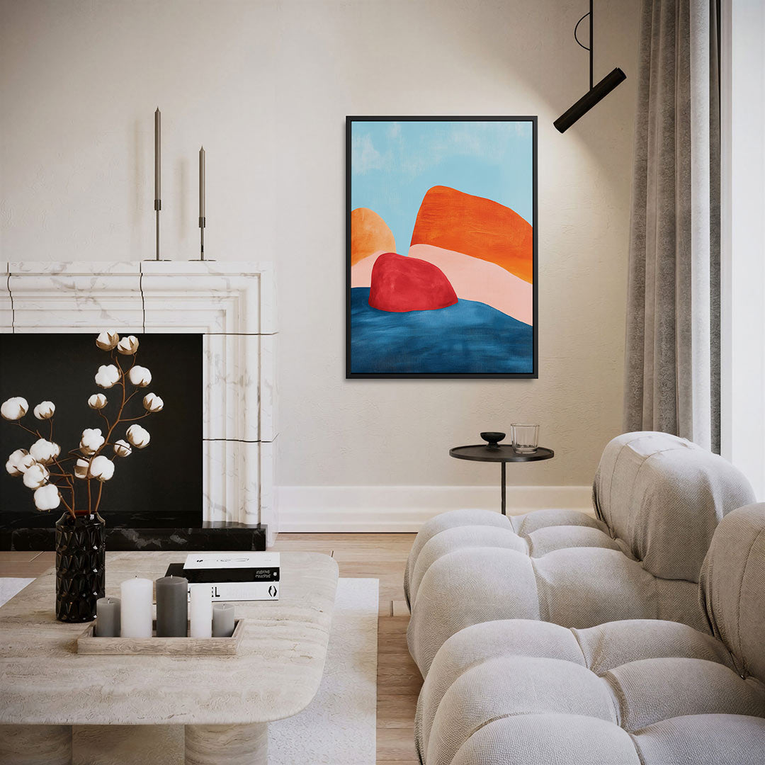 Kleurrijke vormen Kunstwerk