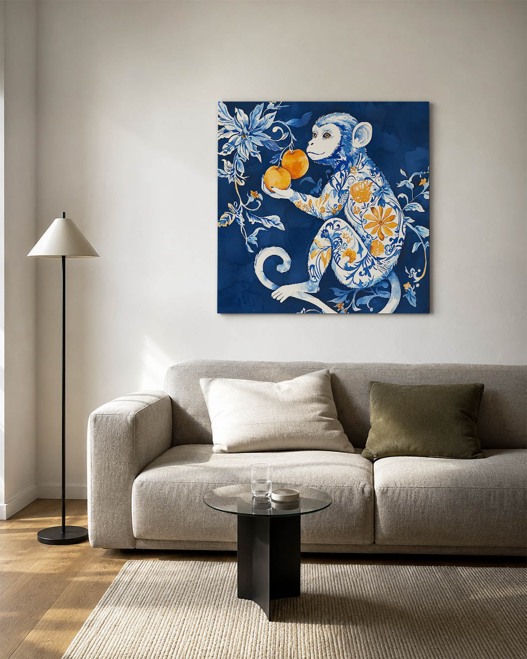 Fantasierijke aap Kunstwerk
