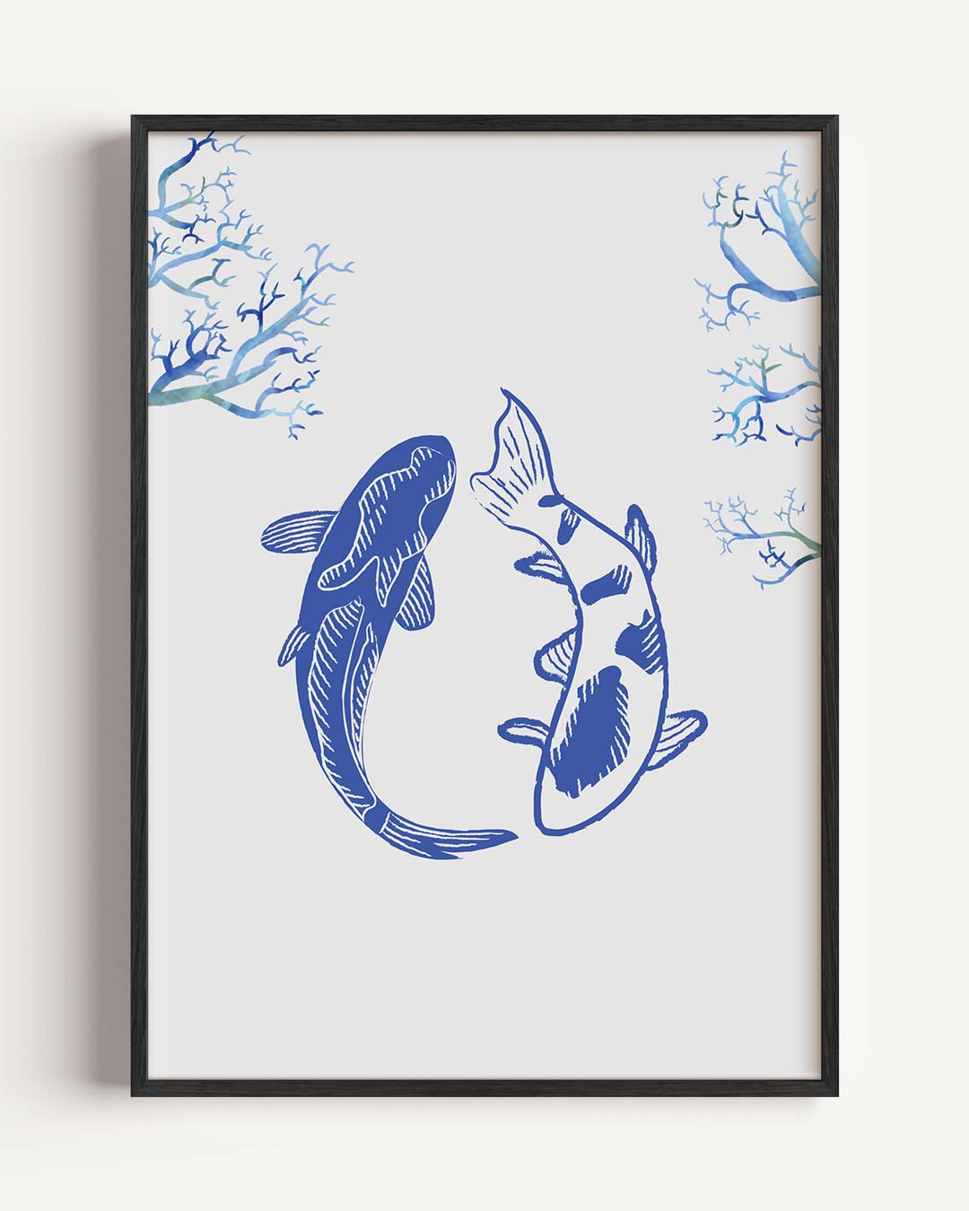 Sereen Koi Koppel Poster-WallArtistic