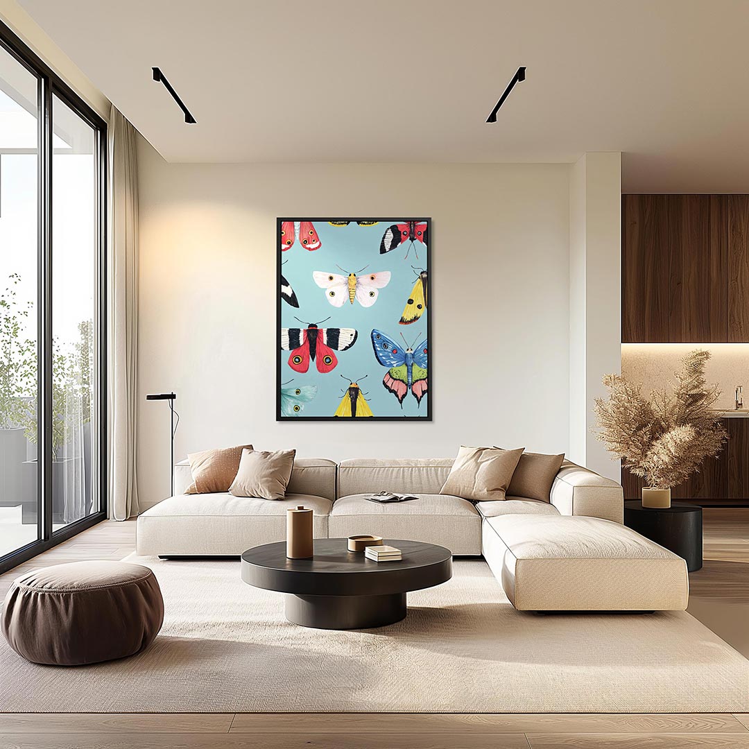 Vrolijke vlinders Kunstwerk