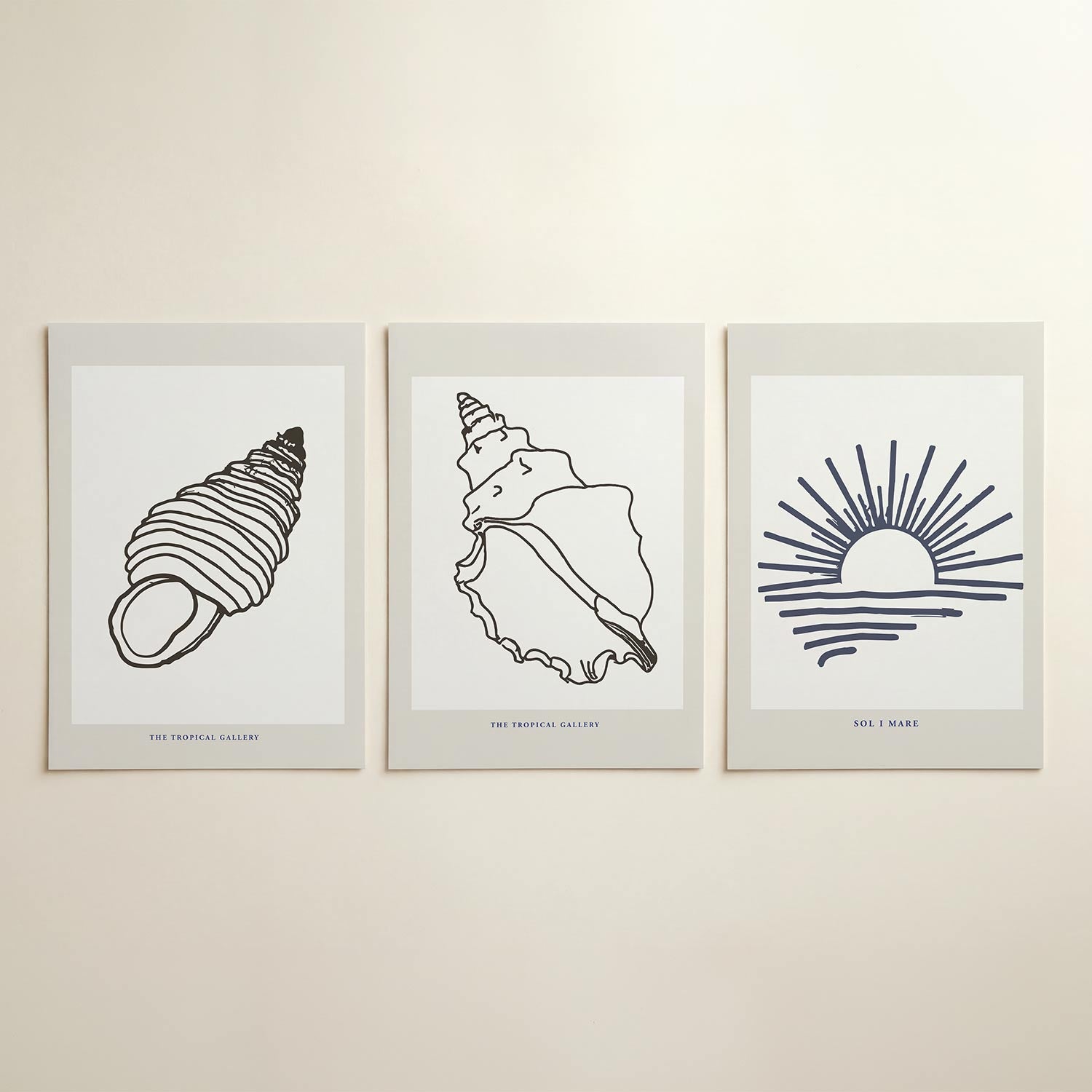 Schelplijnenspel Posterset