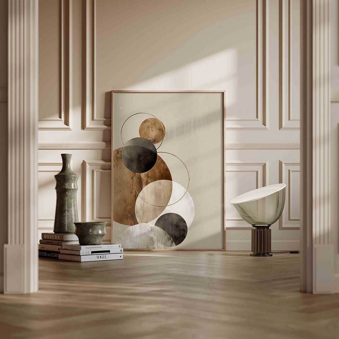 Abstracte cirkels Poster