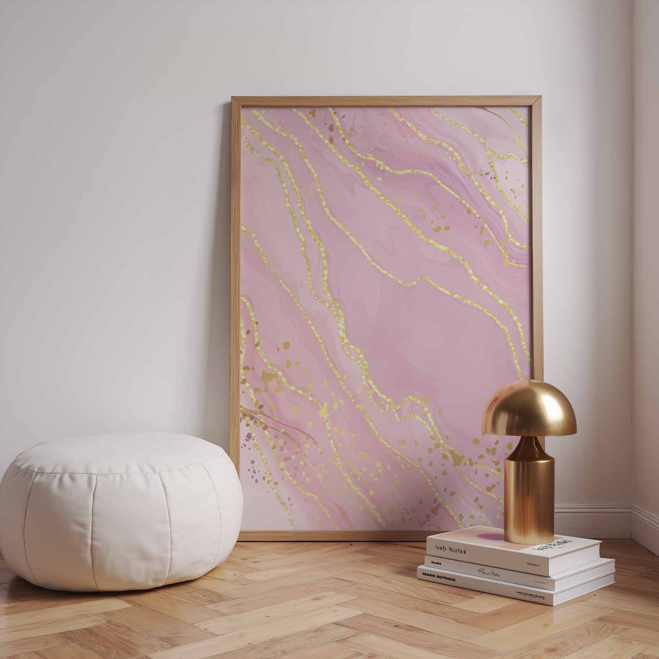 Luxe Marmer Effect Poster-WallArtistic
