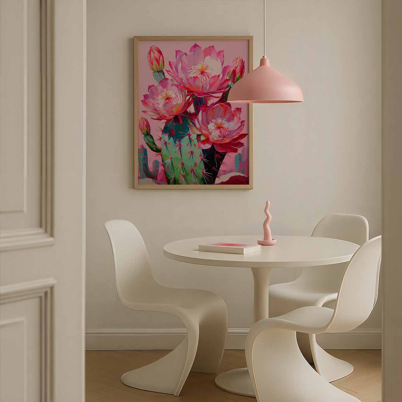 Kleurrijke Cactus Bloei Poster-WallArtistic