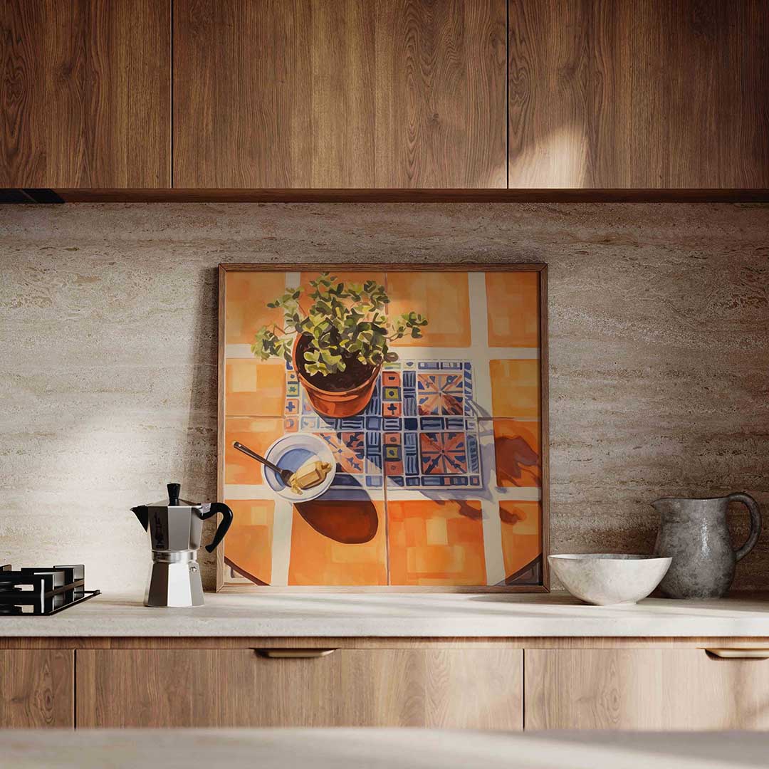 Plant en schaduw Poster