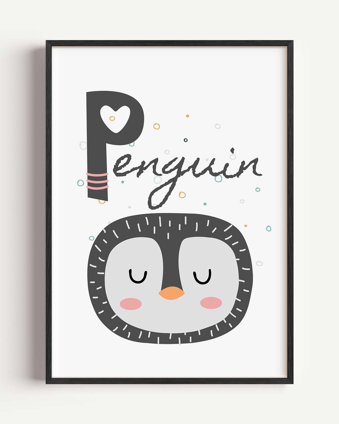 Snoezige Pinguïn Poster-WallArtistic