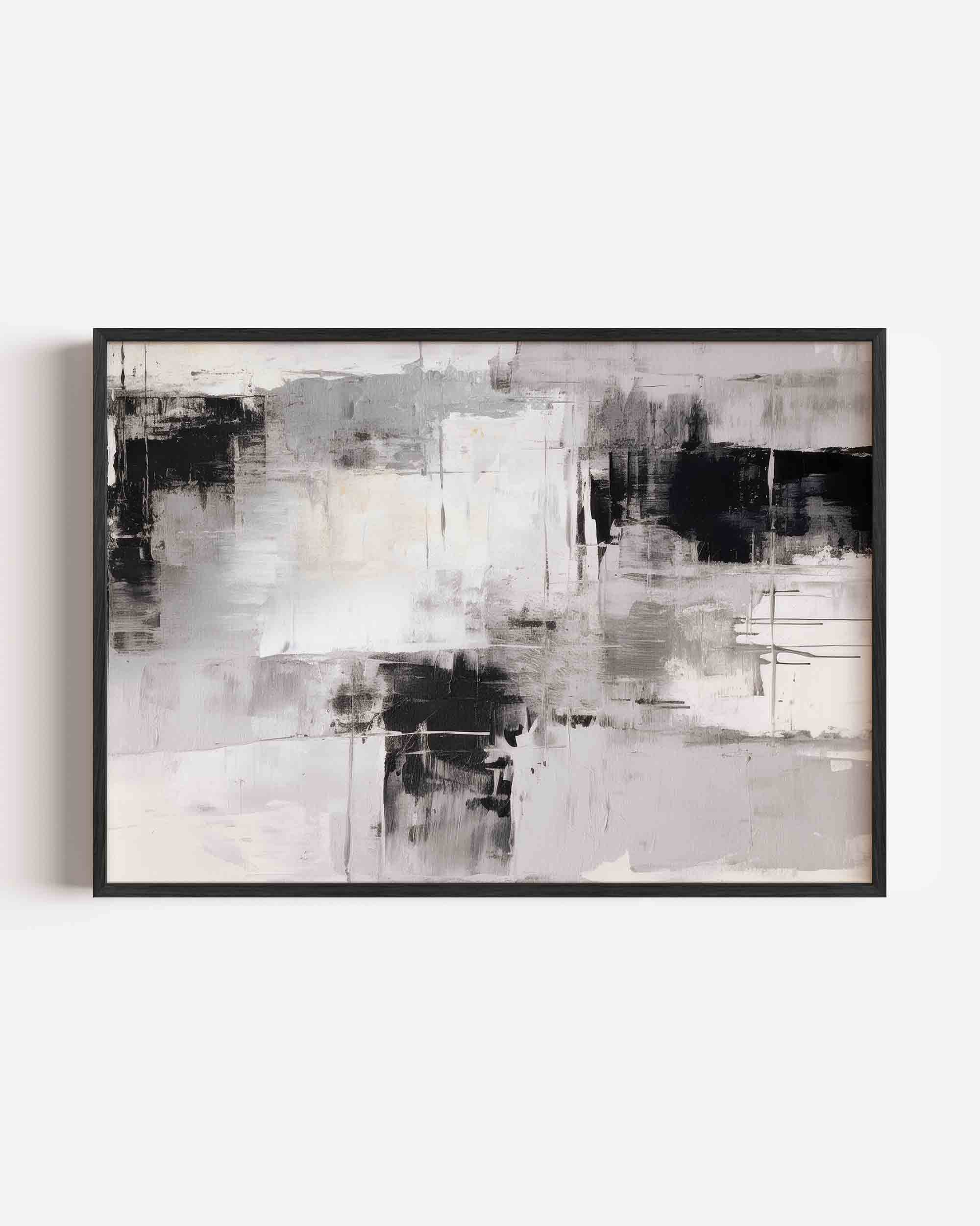 Abstracte zwart wit Poster