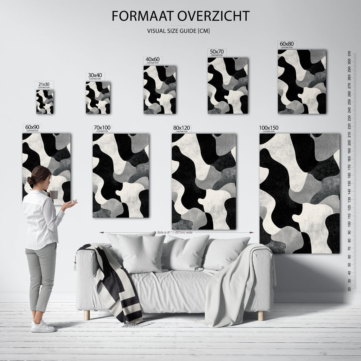 Abstracte vormen Poster
