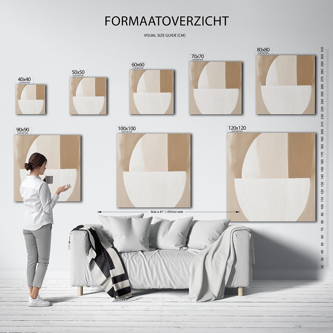 Geometrische vormen Kunstwerk