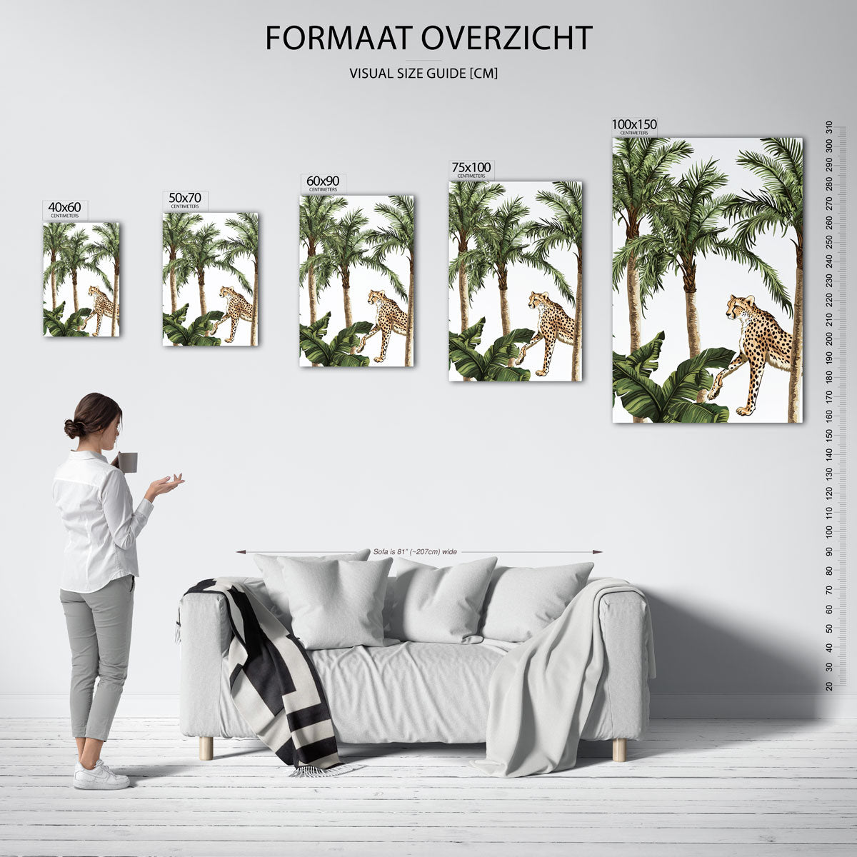 Tropische dierenwereld Kunstwerk
